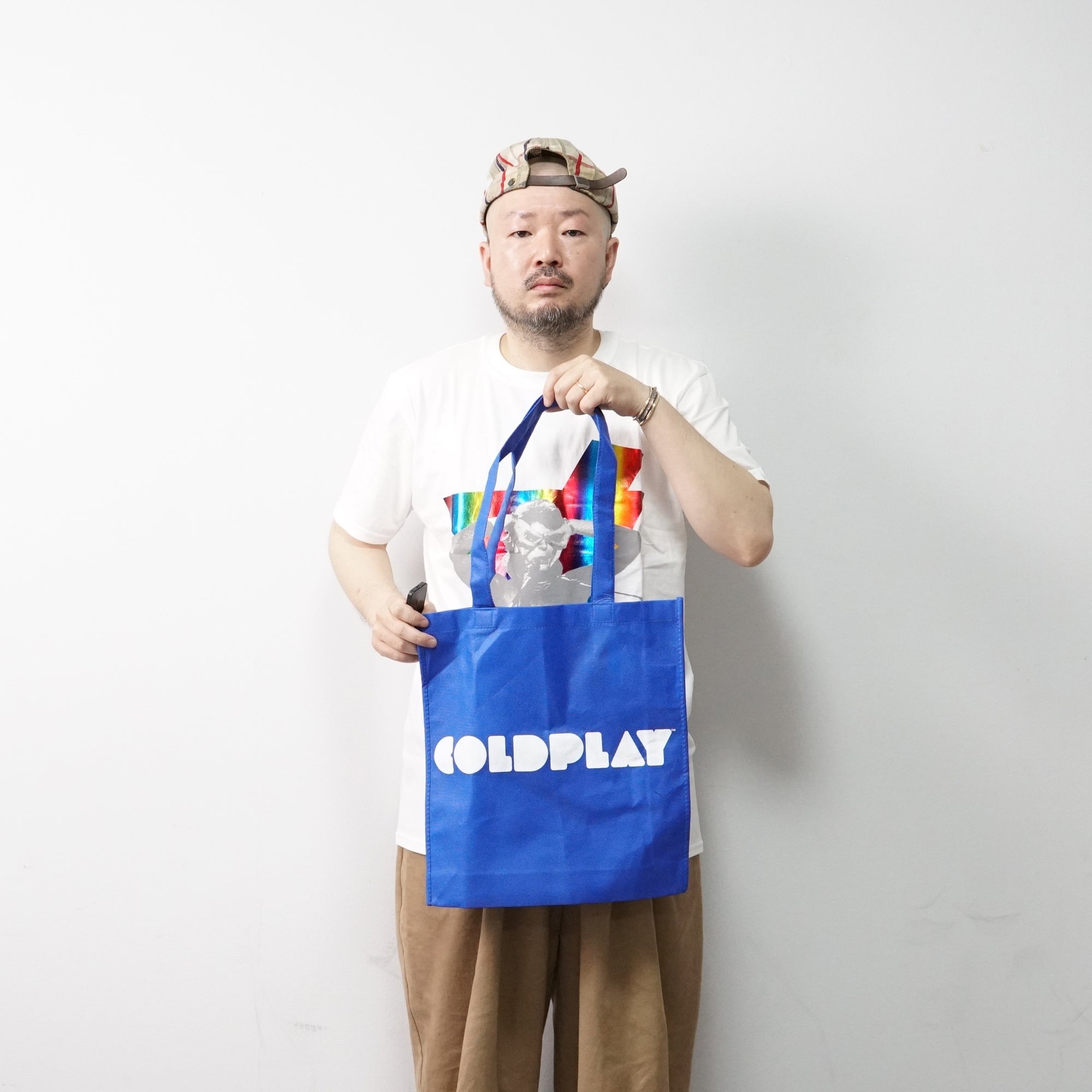 COLDECOBAG01T | Artist:Coldplay | Logo Trend Version_Eco Bag【ROCK OFF】【ネコポス選択可能】