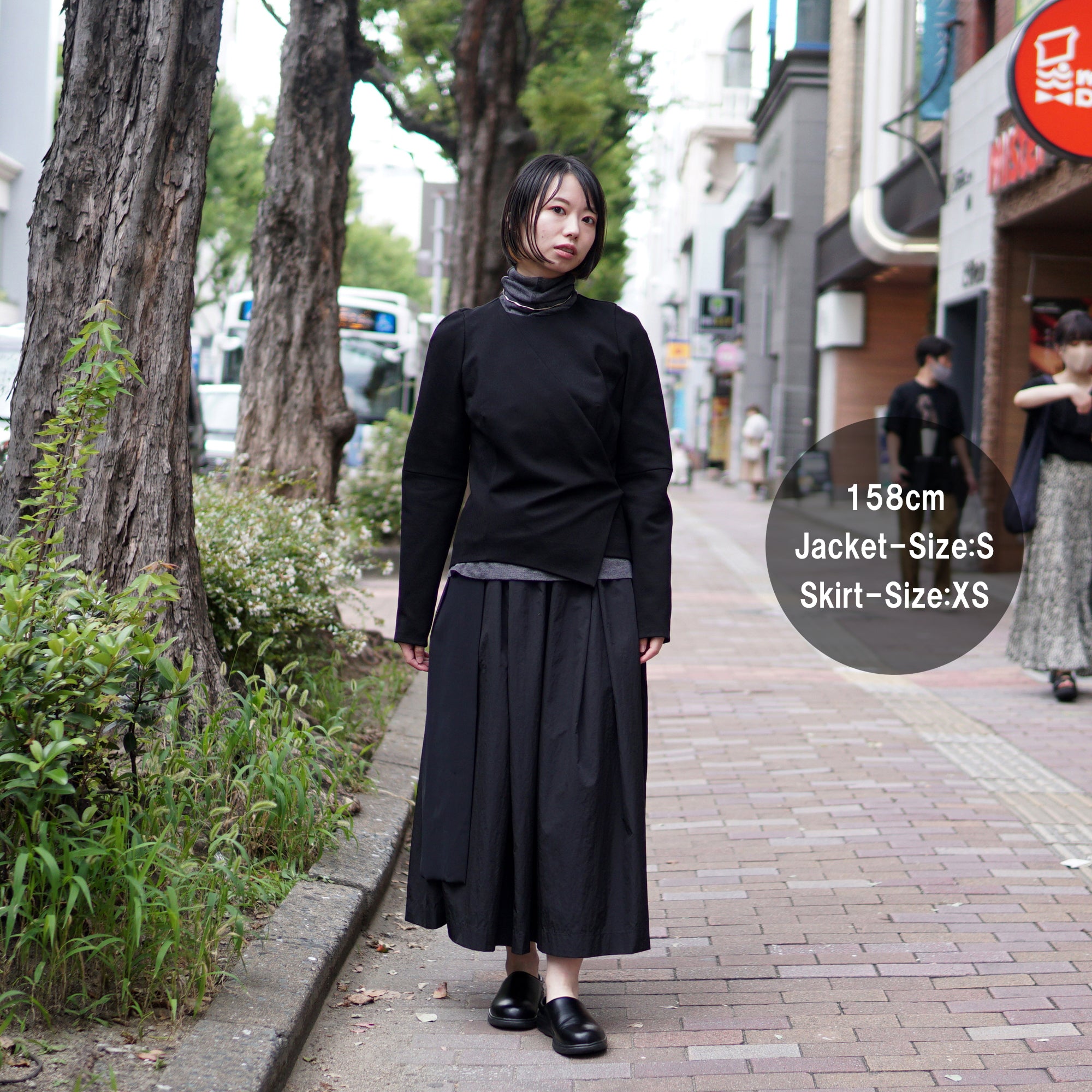 No:GA1-2821 | Name:Jacket With Open Wrap | Color:Black | Size:S【G2A】-G2A-ADDICTION FUKUOKA