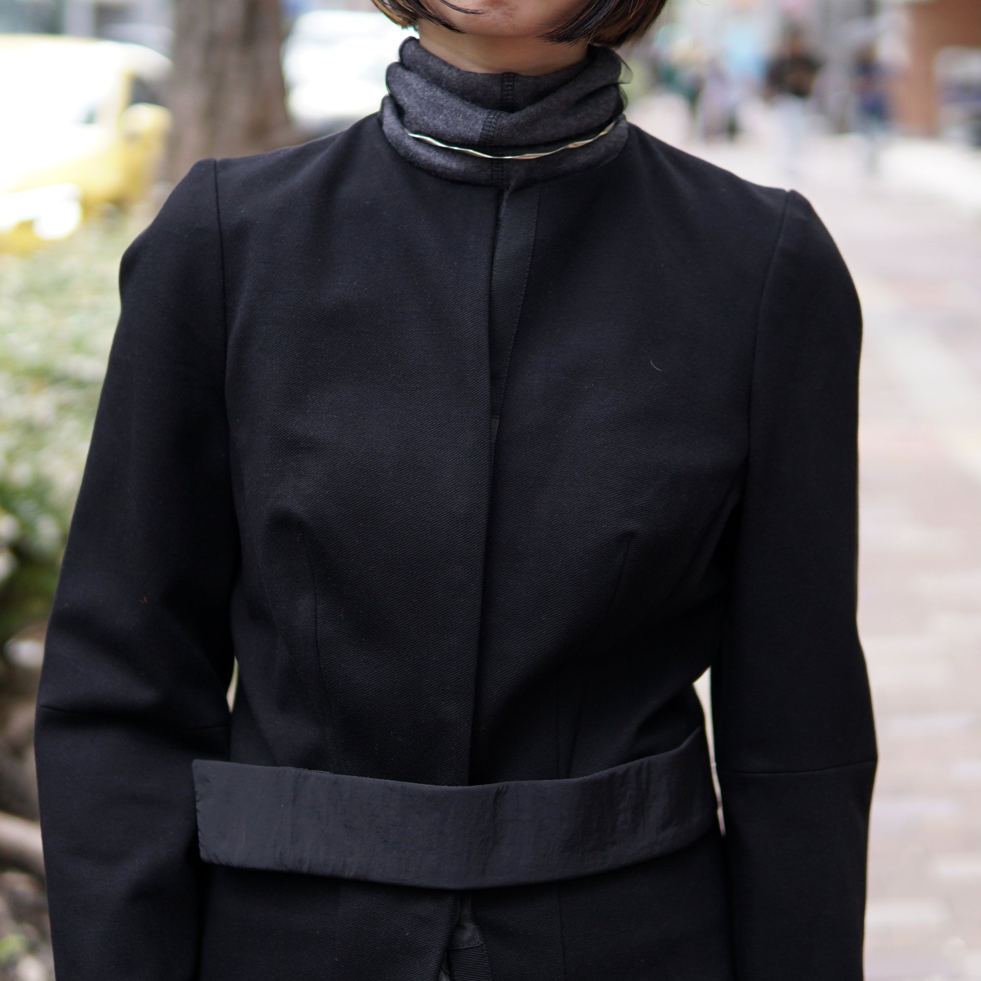 No:GA1-2921 | Name:Jacket With Cast Belt | Color:Black | Size:S/M【G2A】-G2A-ADDICTION FUKUOKA