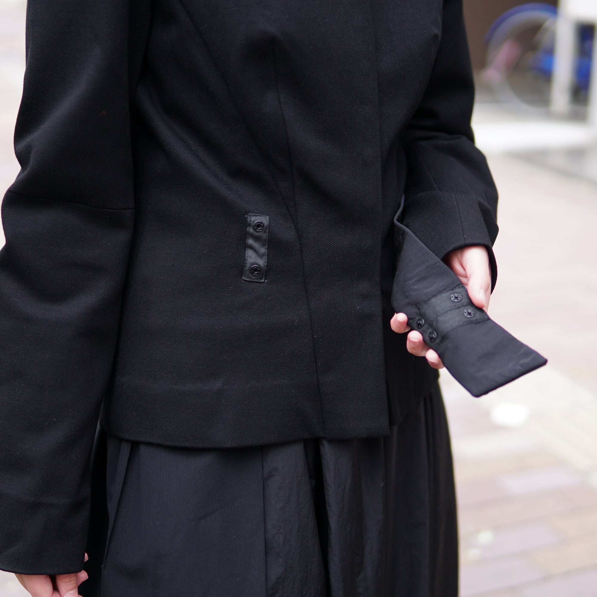 No:GA1-2921 | Name:Jacket With Cast Belt | Color:Black | Size:S/M【G2A】-G2A-ADDICTION FUKUOKA