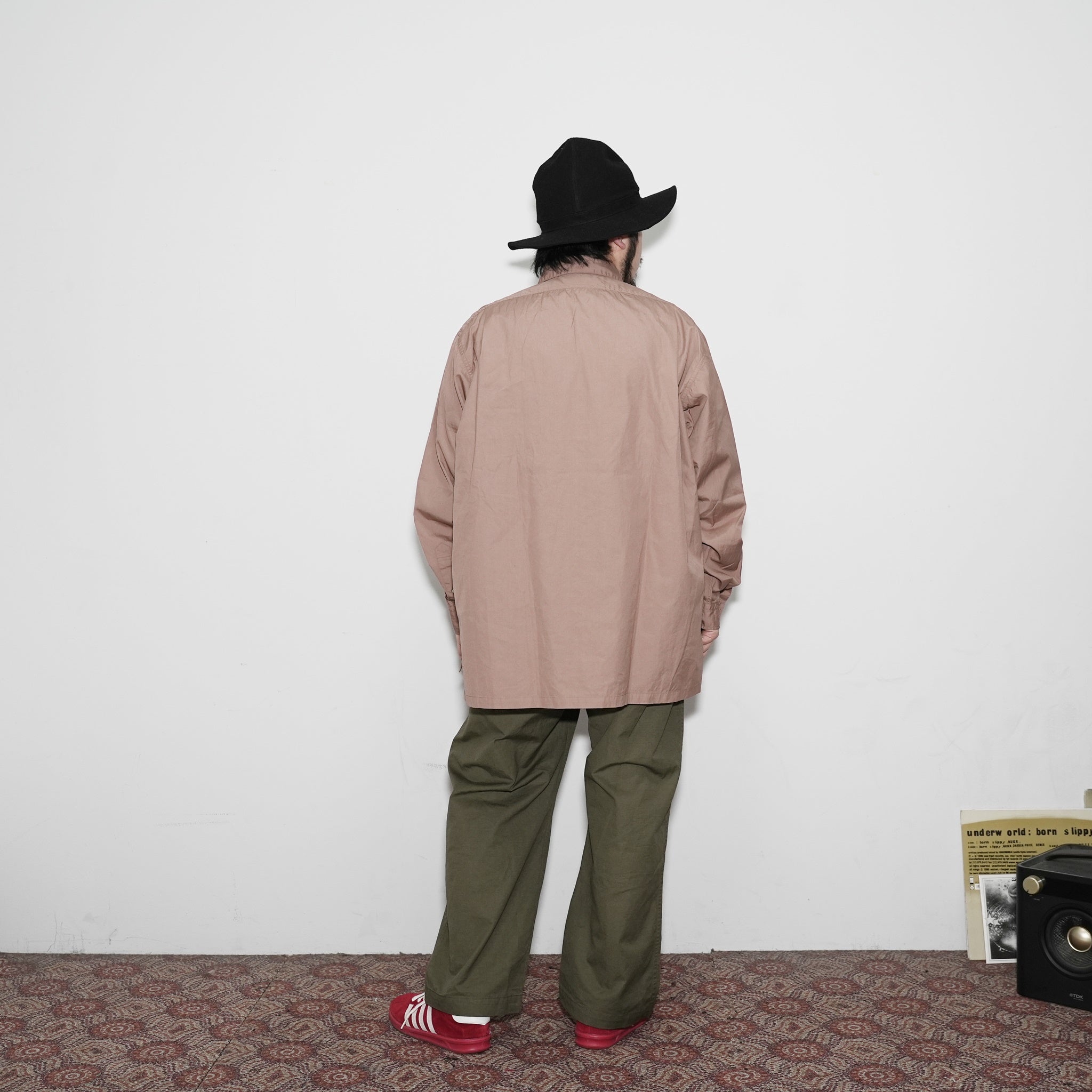 WP-02_C | W POCKET SHIRTS-100/2 BROAD | Color:Brown【CATTA_カッタ】