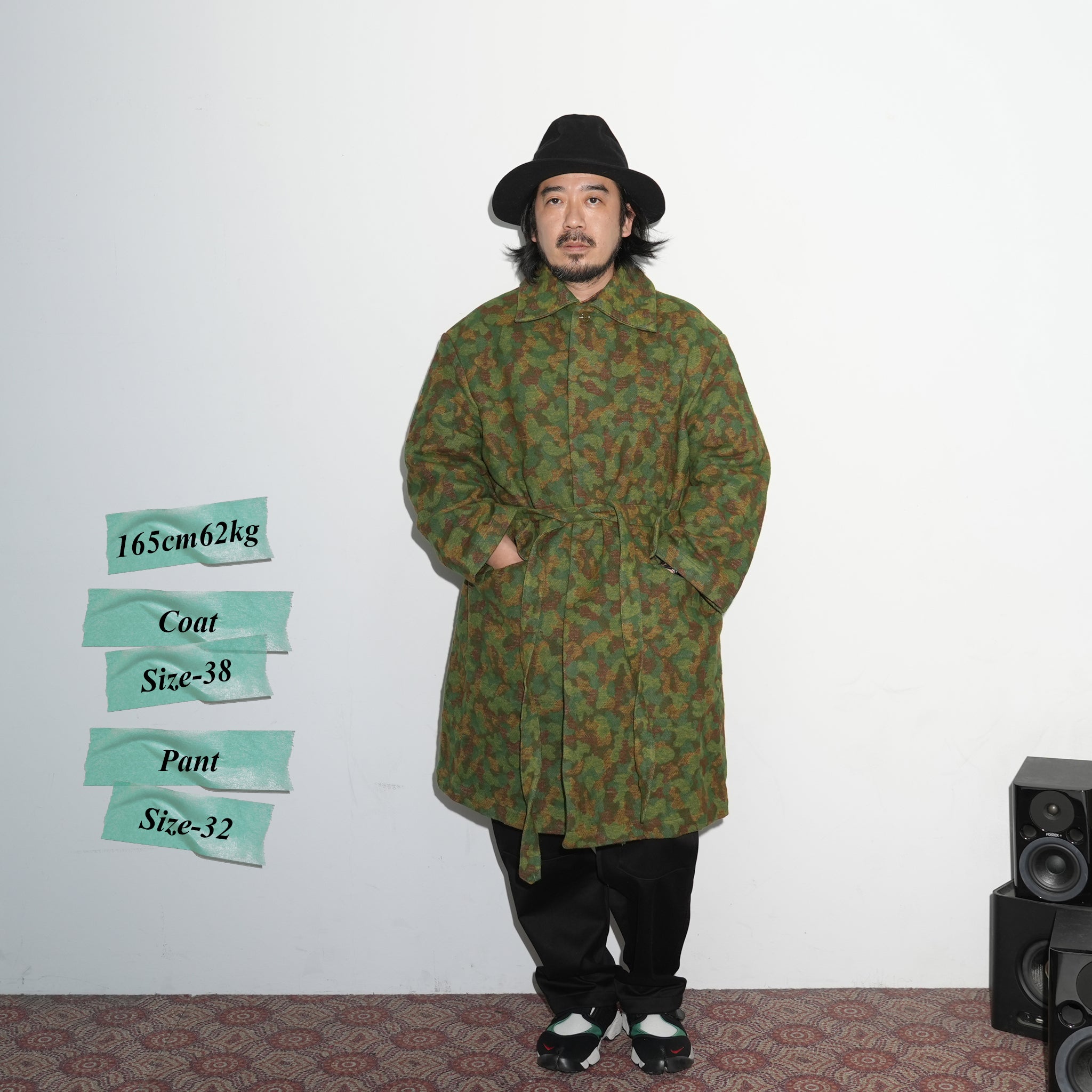M32012 | Jute Coat | Color:Jacquard Cotton Green Camo【MONITALY_モニタリー】