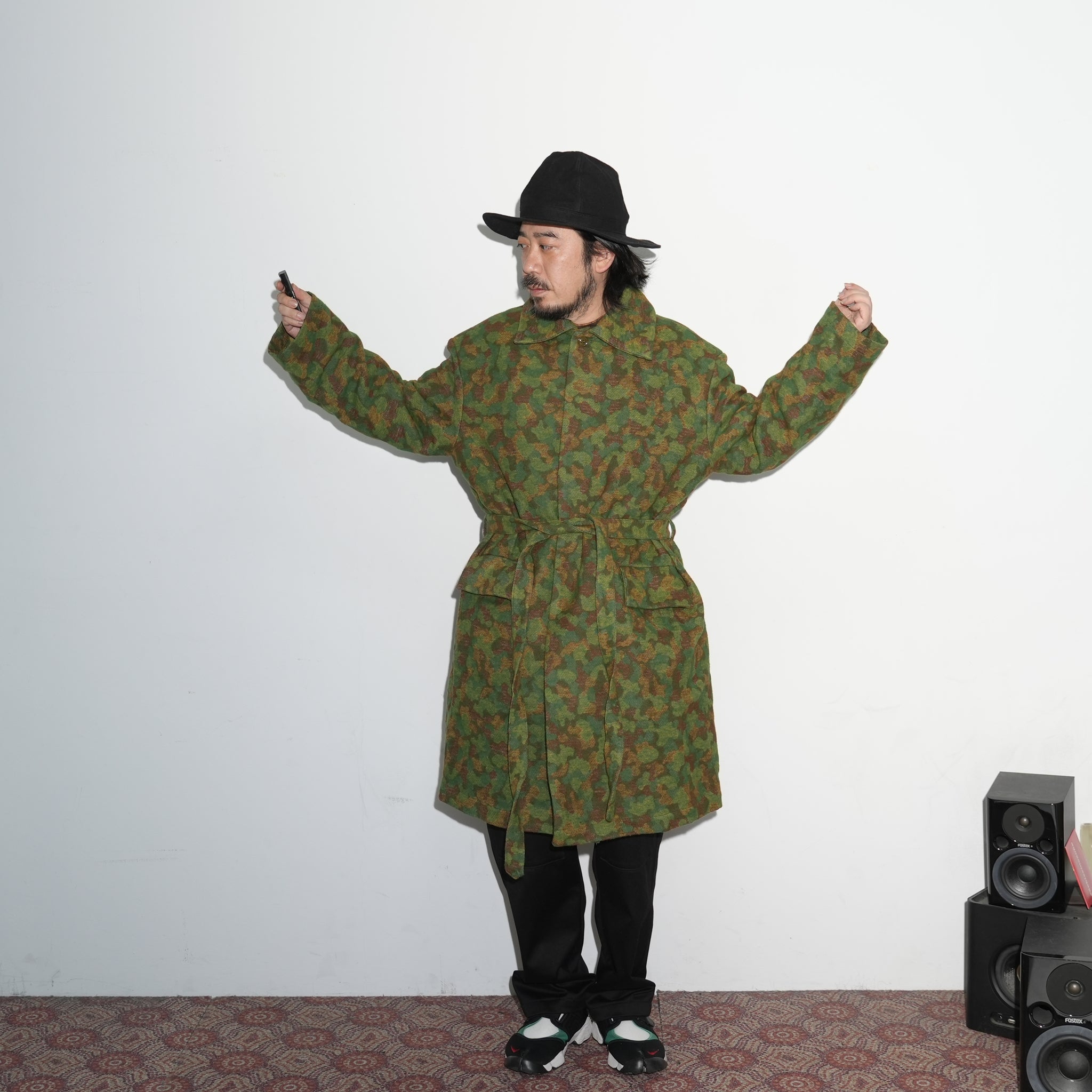 M32012 | Jute Coat | Color:Jacquard Cotton Green Camo【MONITALY_モニタリー】