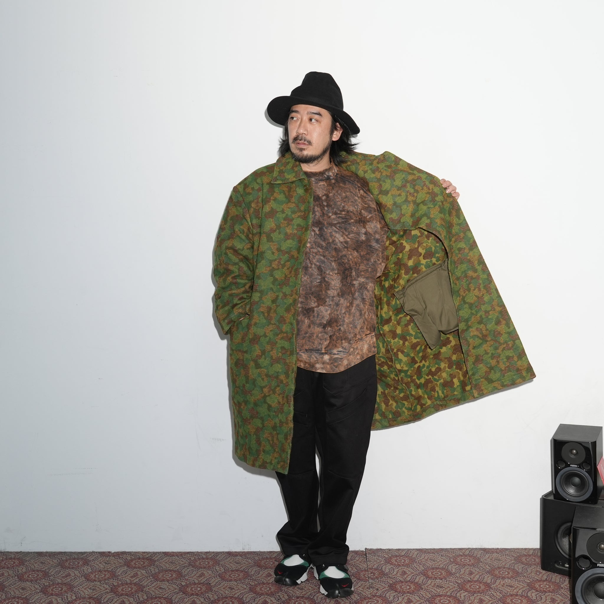 M32012 | Jute Coat | Color:Jacquard Cotton Green Camo【MONITALY_モニタリー】