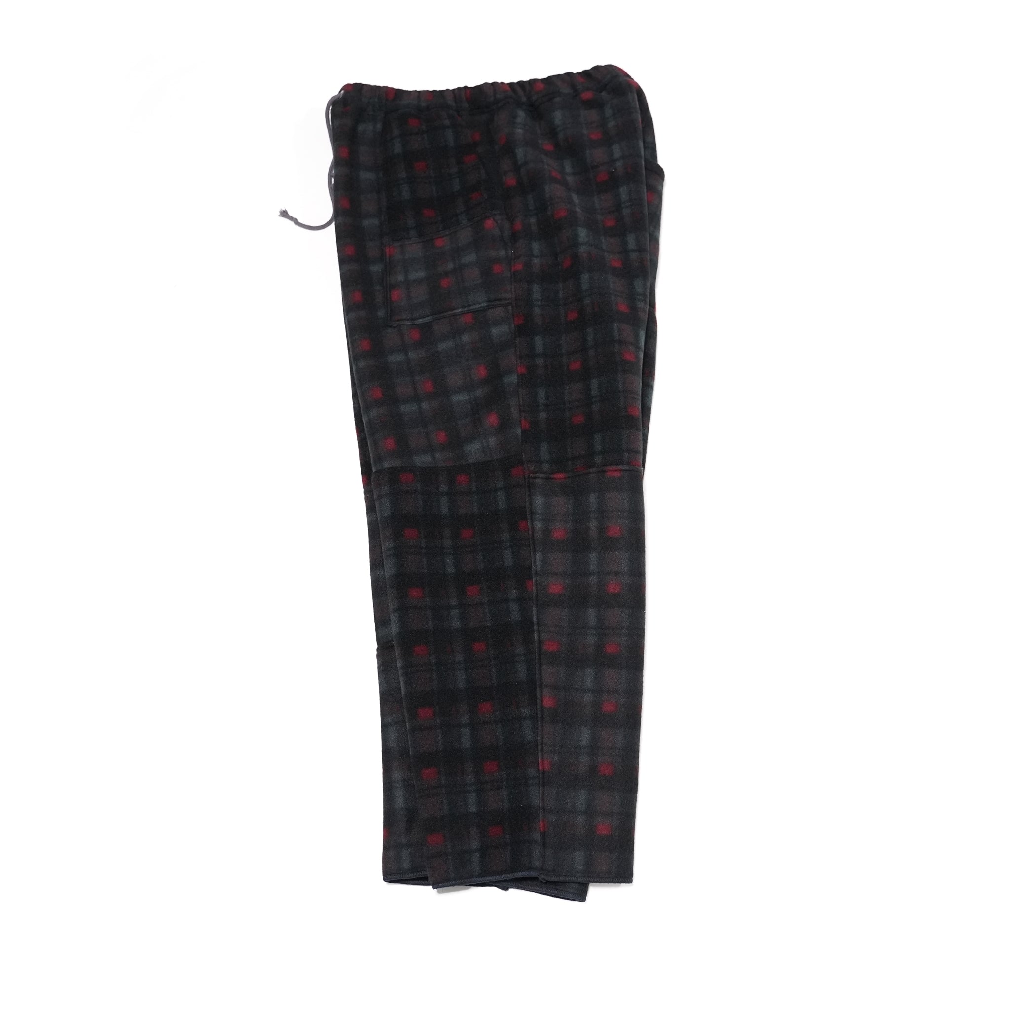odd22fw02 | Custom Fleece Wide Pants – Check | ODDMENT