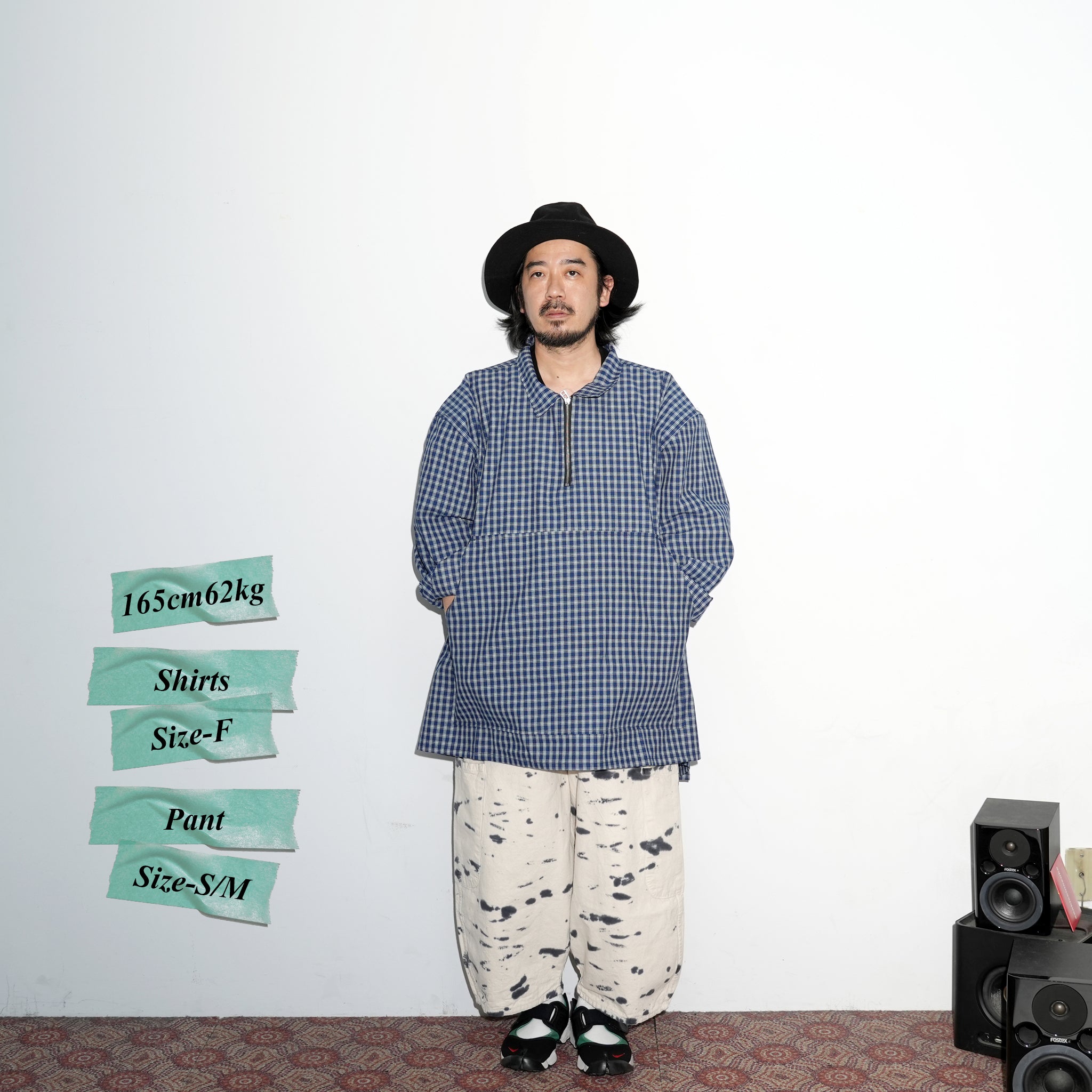 me-03 | ZIP PULLOVER – Picnic Plaid【MEALS CLOTHING_ミールクロージング】