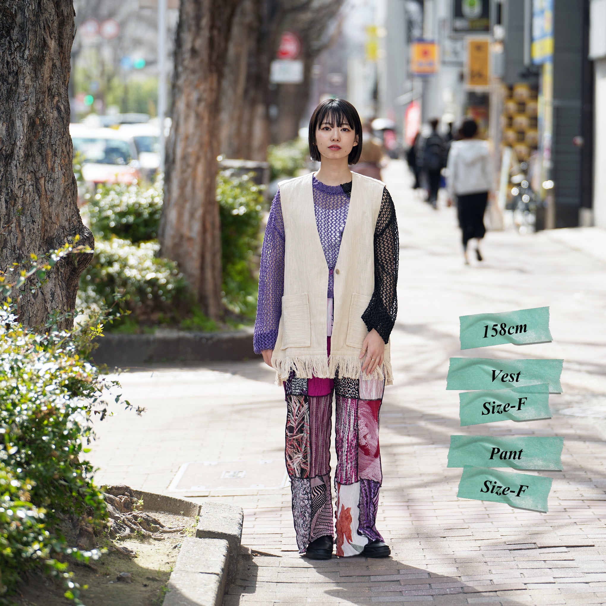 No:020931SL3 | Name:CTN FRINGE GILET | Color:Cream【SARA MALLIKA_サラマリカ】【archive】
