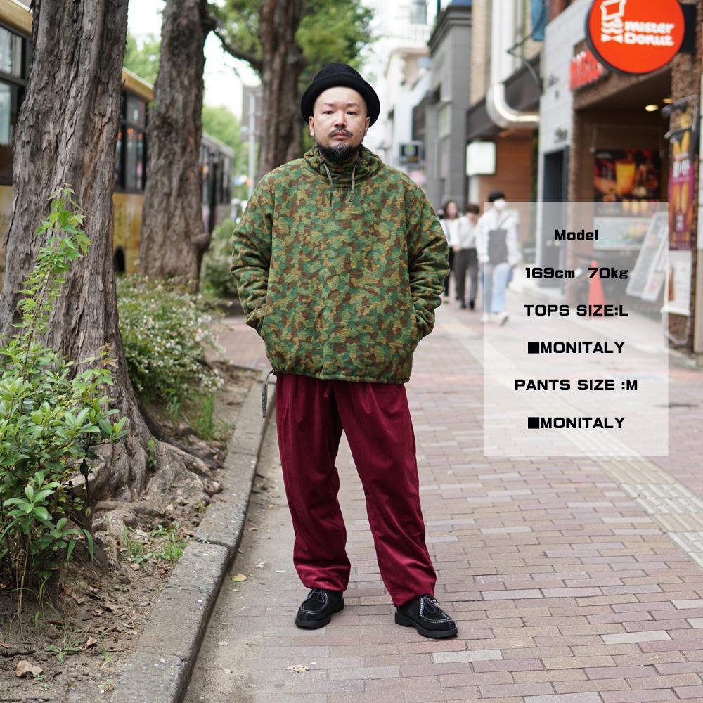 m26302 Item Name:Drop Crotch Pants | Color:Silky Velvet 8.5oz Maroon【MONITALY】-MONITALY-ADDICTION FUKUOKA