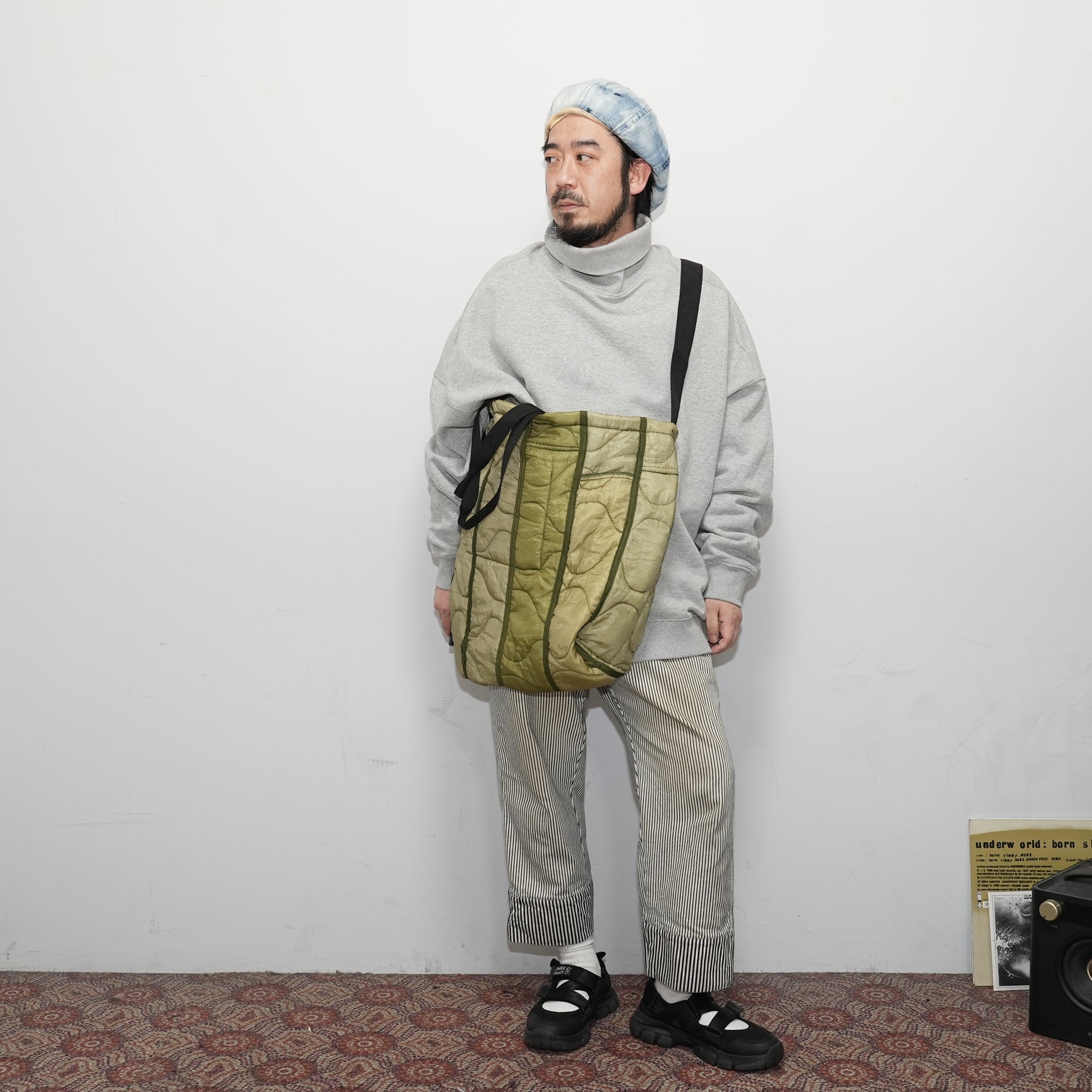 odd22fw04 | Quilting Tote_Large – Olive | ODDMENT