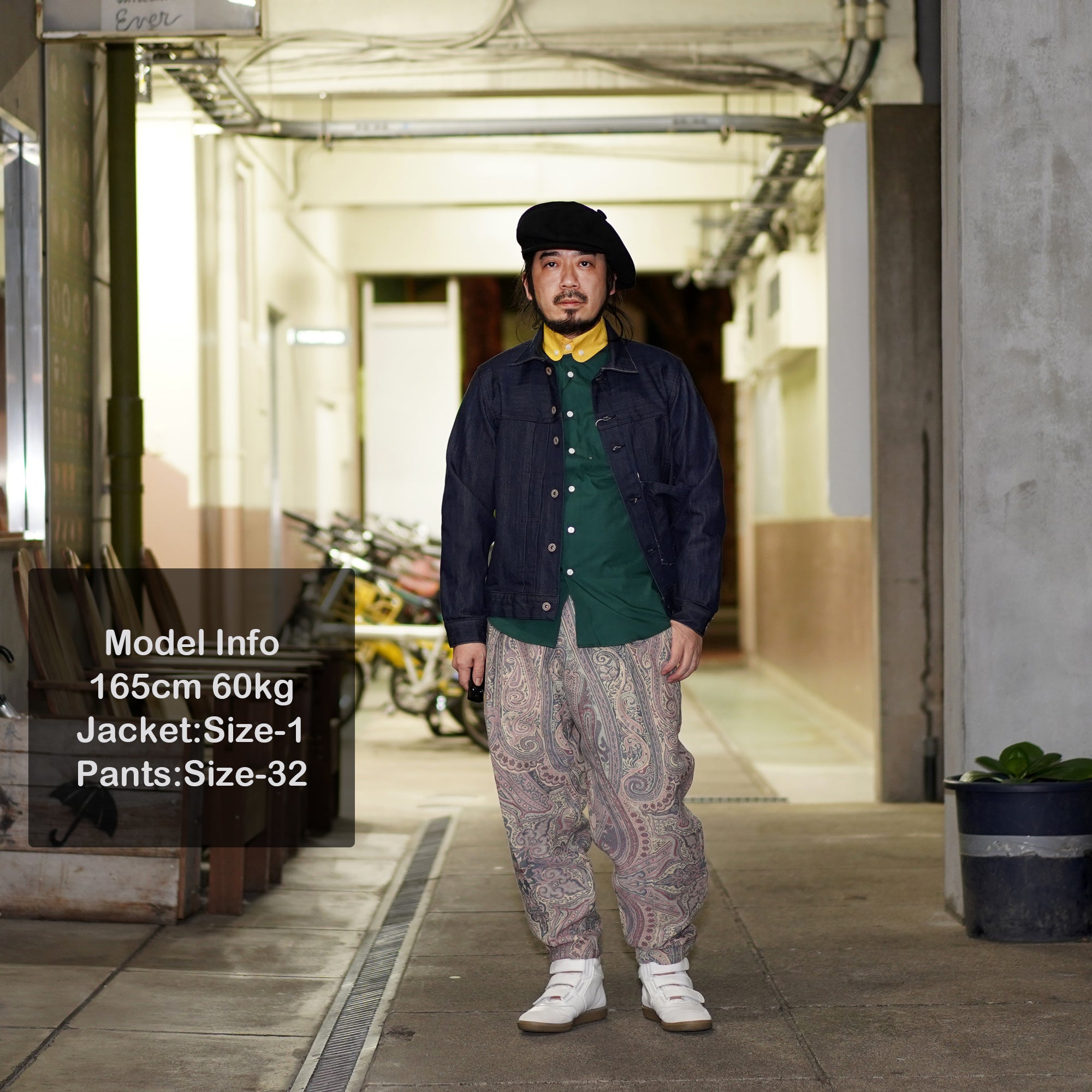 No:M29301 | Name:Riding Pants | Color:BETRO Paisley | Size-30/32/34【MONITALY】-MONITALY-ADDICTION FUKUOKA