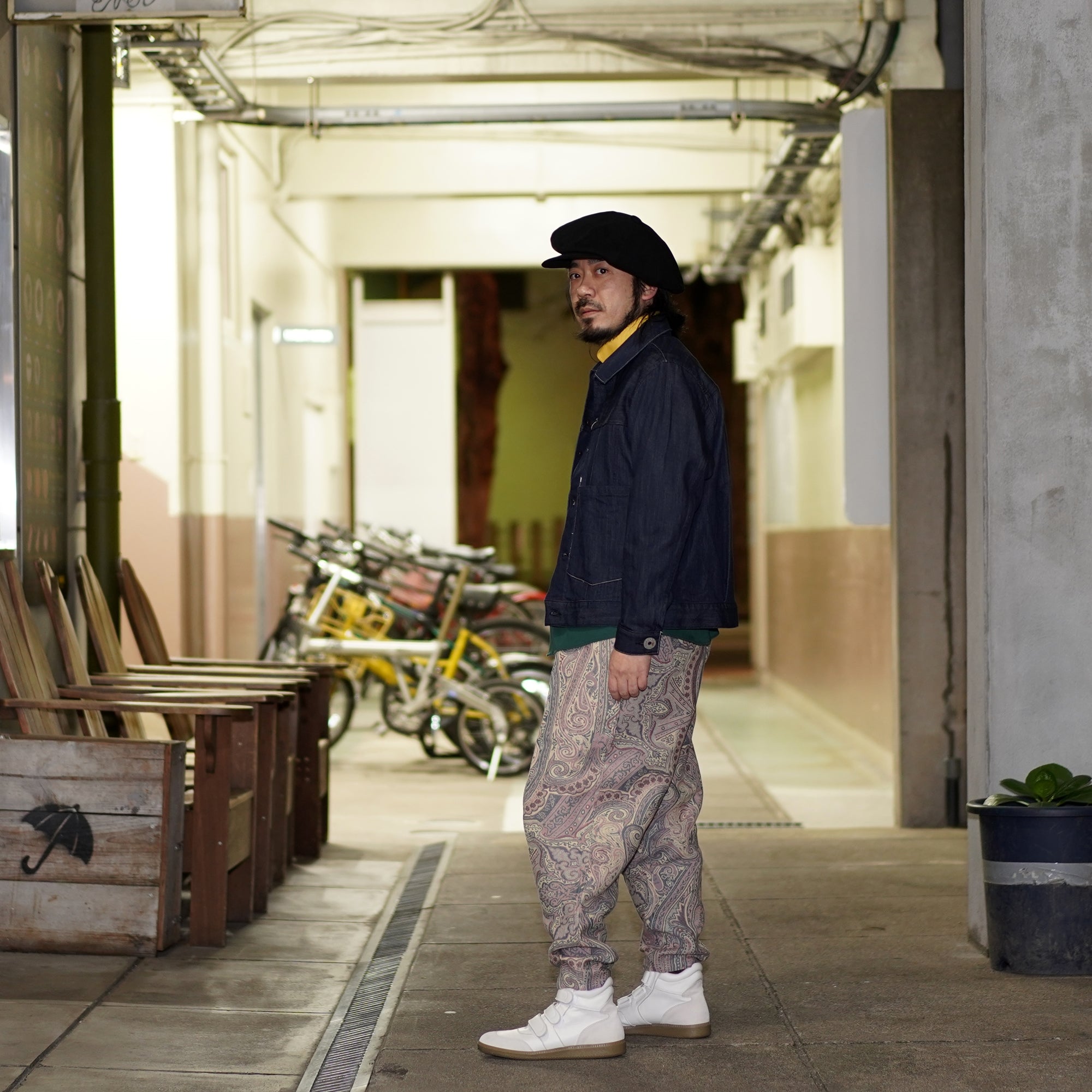 No:M29301 | Name:Riding Pants | Color:BETRO Paisley | Size-30/32/34【MONITALY】-MONITALY-ADDICTION FUKUOKA
