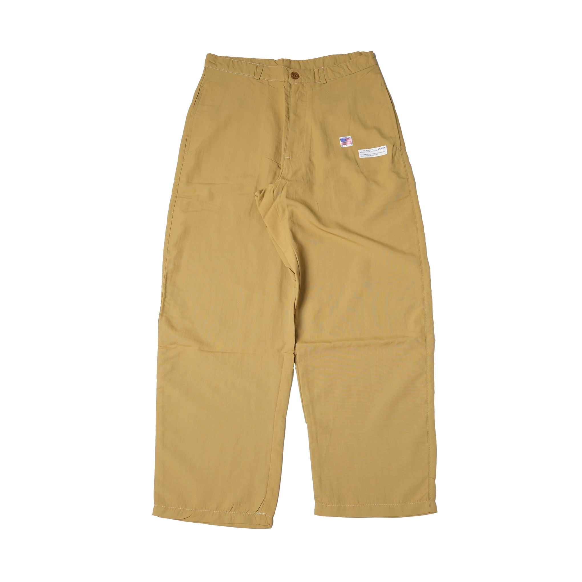 SHELLED NYLON TROUSERS_MORKGRAIN GARMENTS – BROWN / BEIGE | SMOKE T ONE