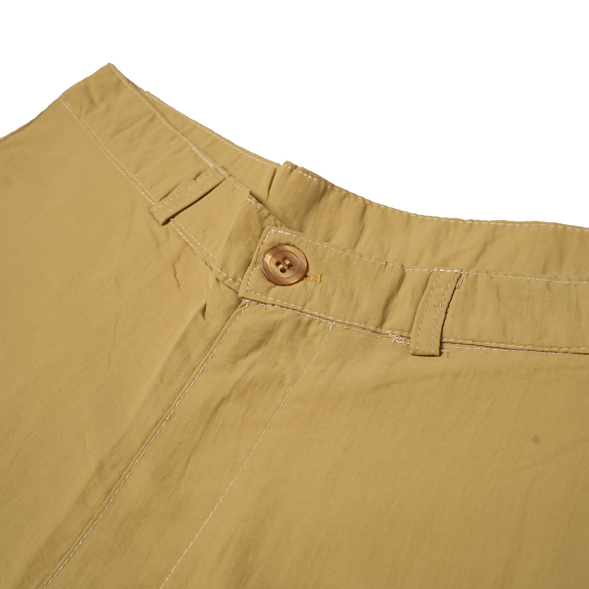 SHELLED NYLON TROUSERS_MORKGRAIN GARMENTS – BROWN / BEIGE | SMOKE T ONE