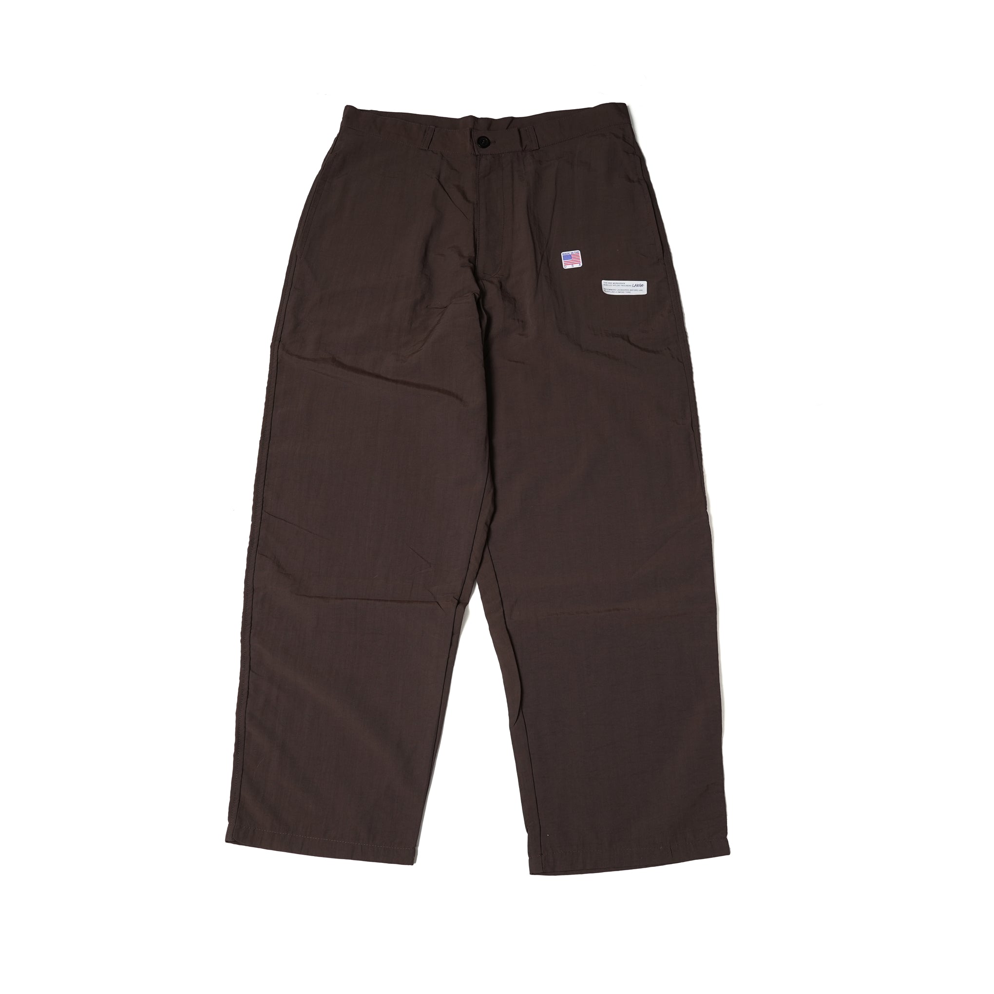 SHELLED NYLON TROUSERS_MORKGRAIN GARMENTS – BROWN / BEIGE | SMOKE T ONE