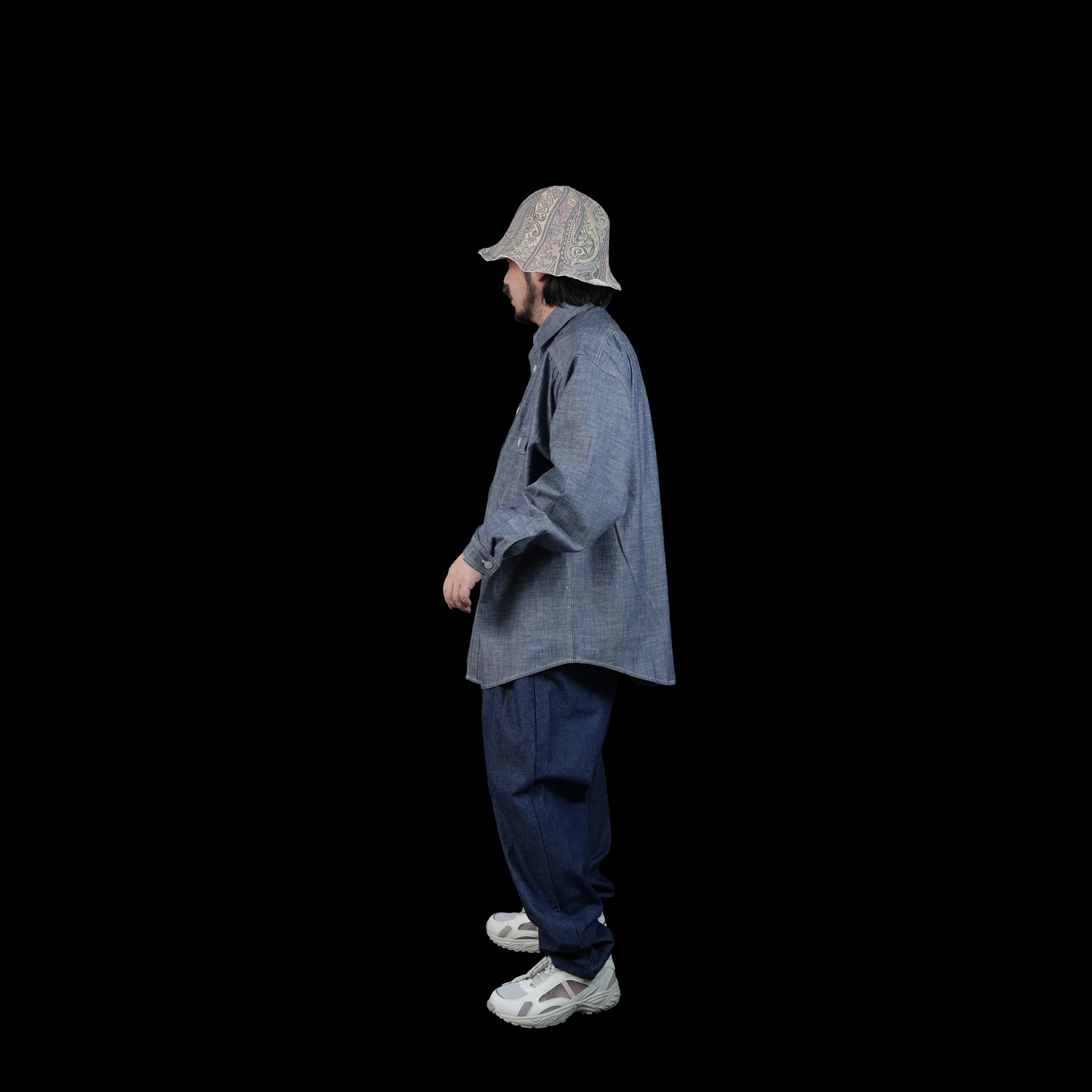 M31305-24 | Drop Crotch Pants | Color:Chambray【MONITALY_モニタリー】