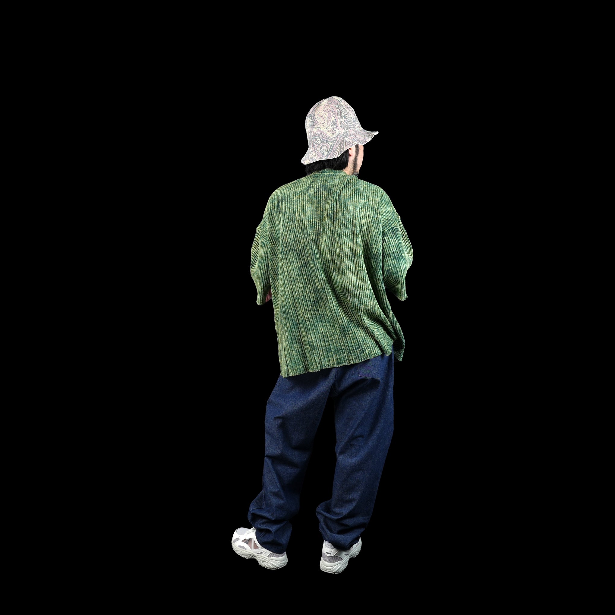 No:M31752-9 | Name:Thermal Cut Off Edges S/S | Color:Tie Dye Midori + Mineral【MONITALY_モニタリー】【archive】