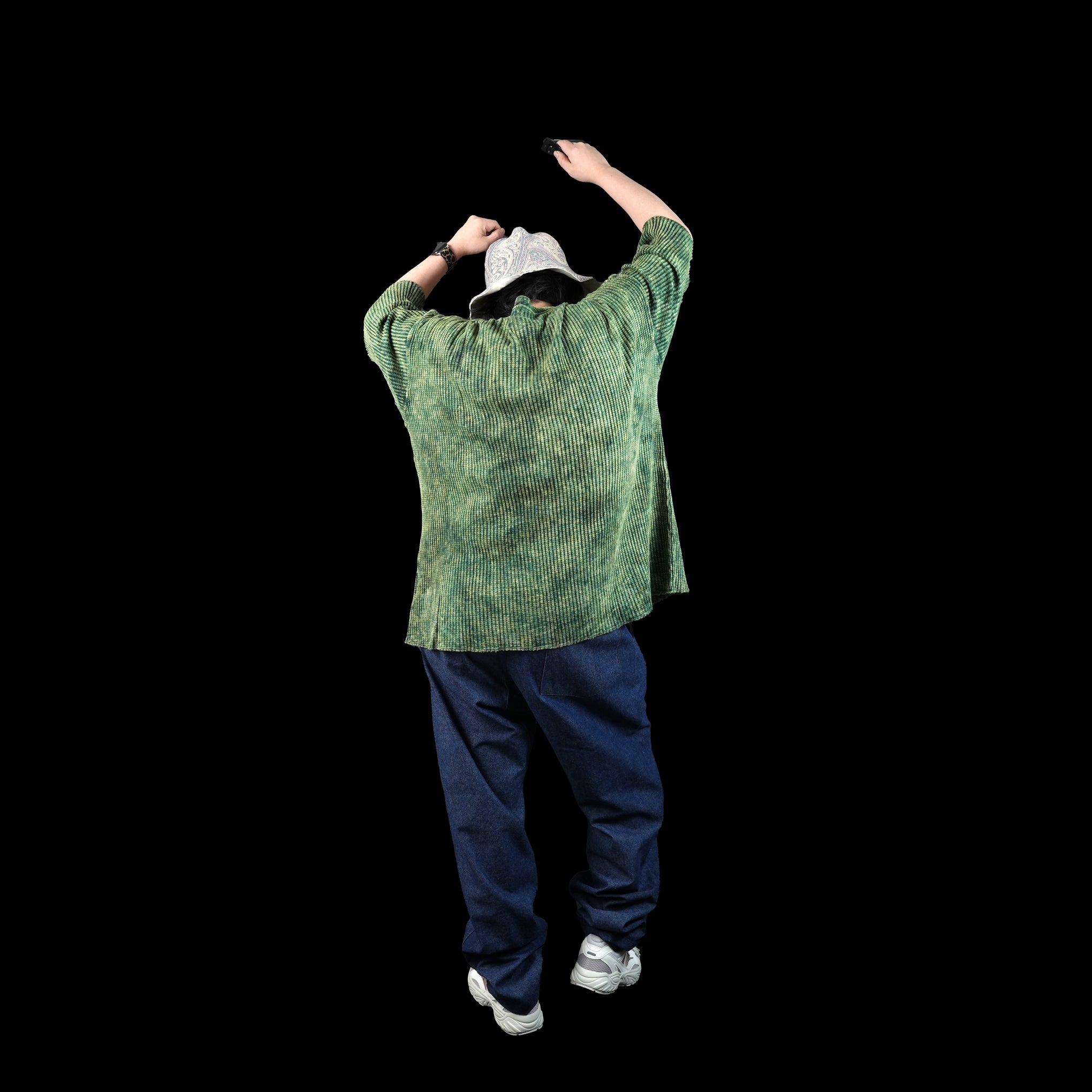 No:M31752-9 | Name:Thermal Cut Off Edges S/S | Color:Tie Dye Midori + Mineral【MONITALY_モニタリー】【archive】