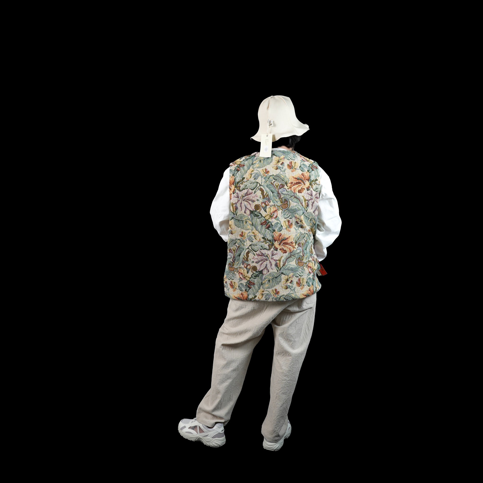 No:VOO-1118 | Name:GOBELIN VEST | Color:Beige/Green/Black【VOO_ヴォー】【archive】