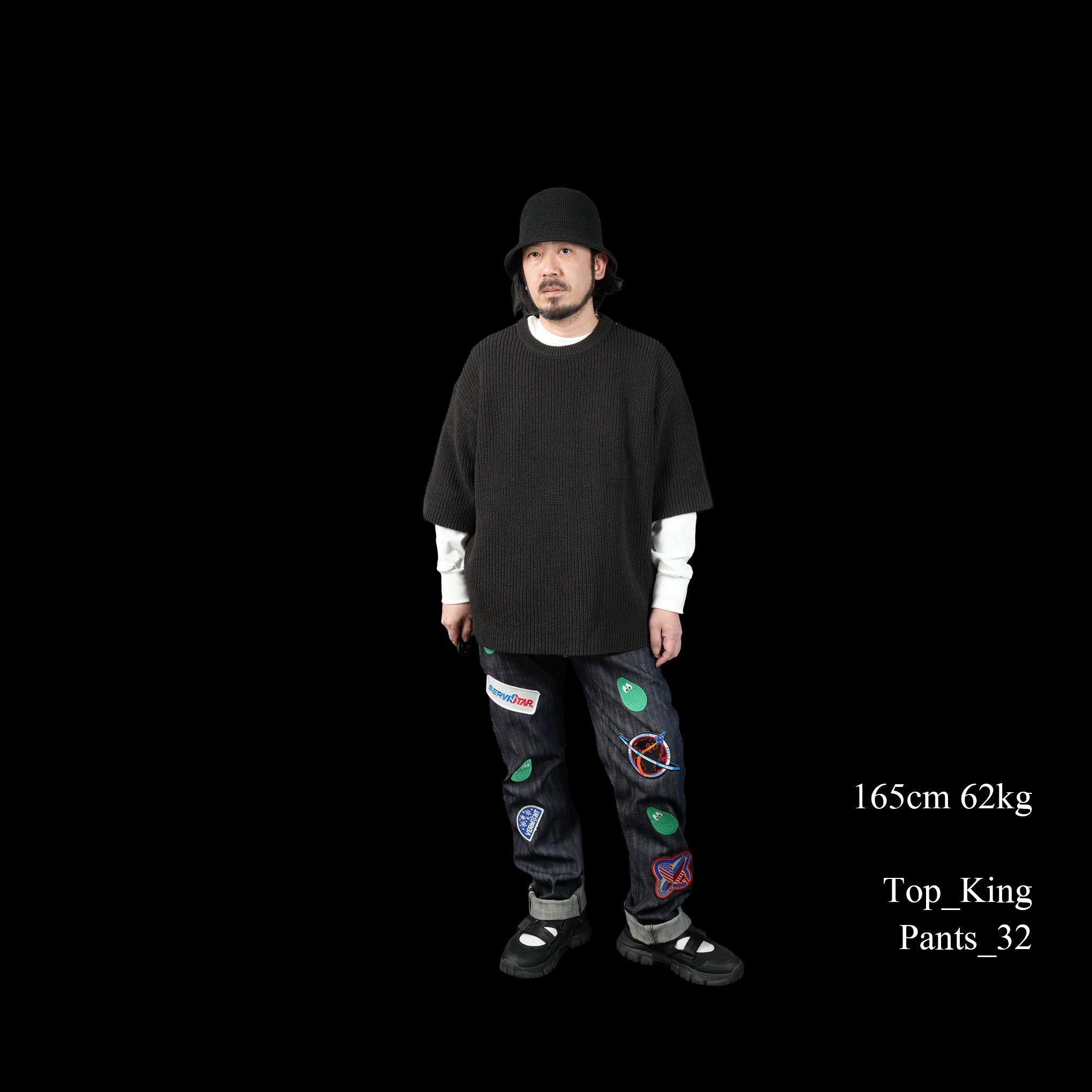 No:VOO-1127 | Name:SPEKNIT 3/5 | Color:Natural/Orange/Sumi Black【VOO_ヴォー】【archive】