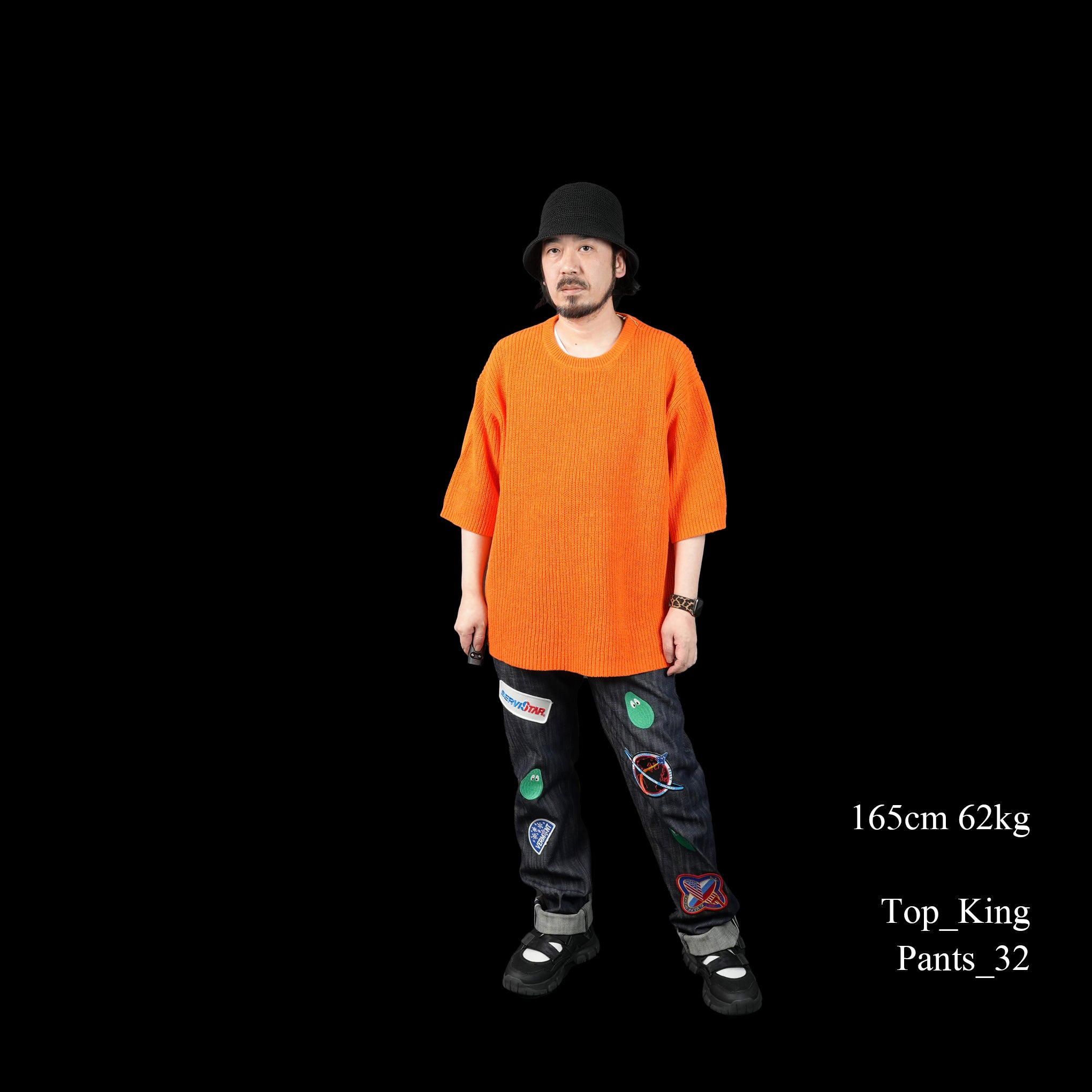 No:VOO-1127 | Name:SPEKNIT 3/5 | Color:Natural/Orange/Sumi Black【VOO_ヴォー】【archive】