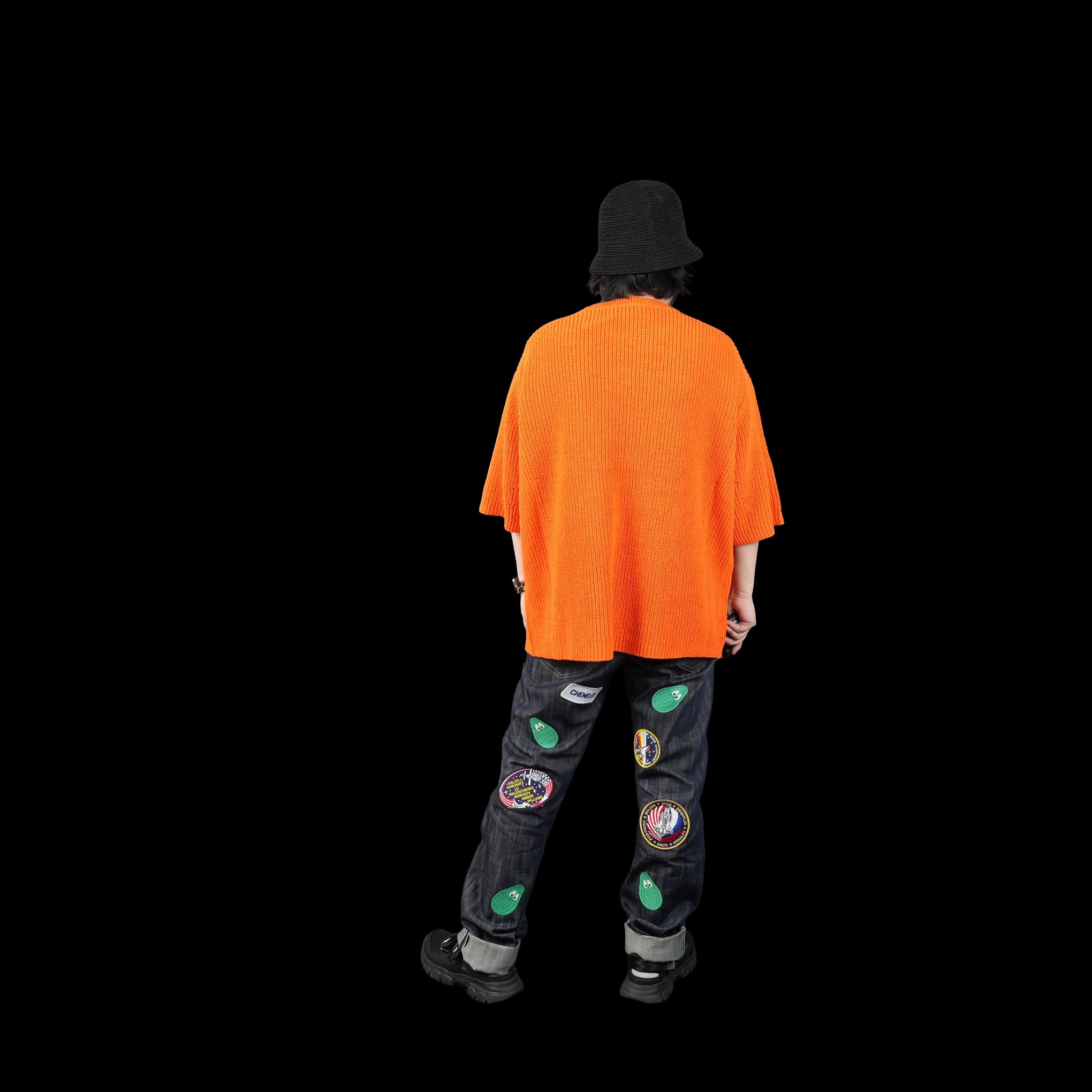 No:VOO-1127 | Name:SPEKNIT 3/5 | Color:Natural/Orange/Sumi Black【VOO_ヴォー】【archive】