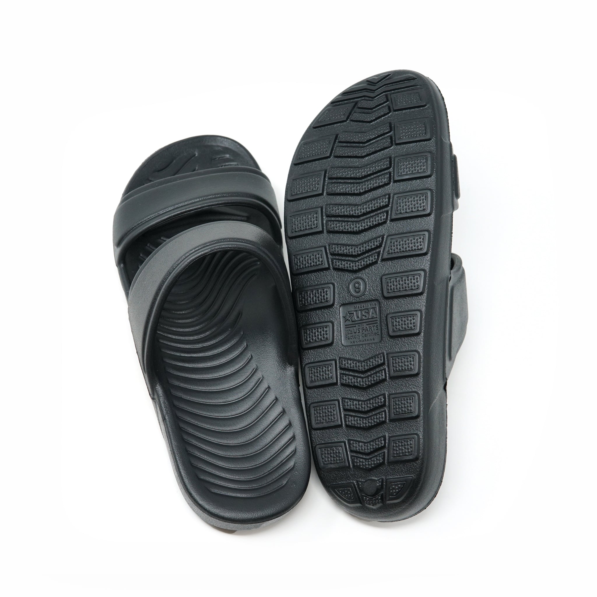 One Comfortble Two Strap | Color:Black | Size : 8/9/10 |【American mart steppers】