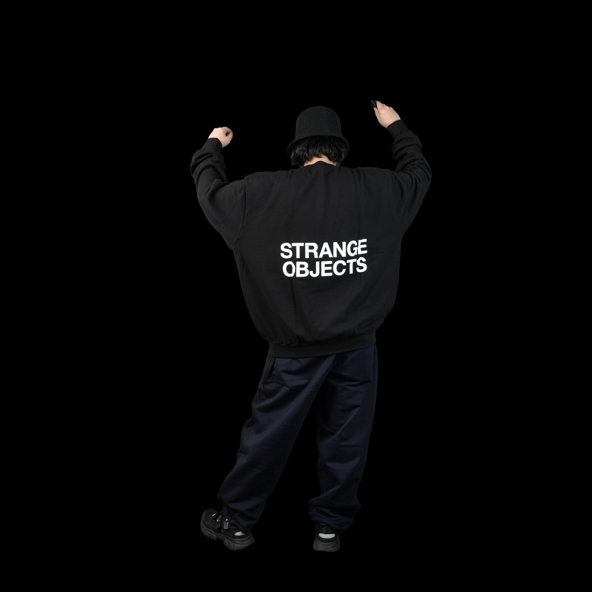 No:UN-001_KM_b | Name:BACK PRINT SWEAT | Color:Black【UNTRACE_アントレース】【archive】
