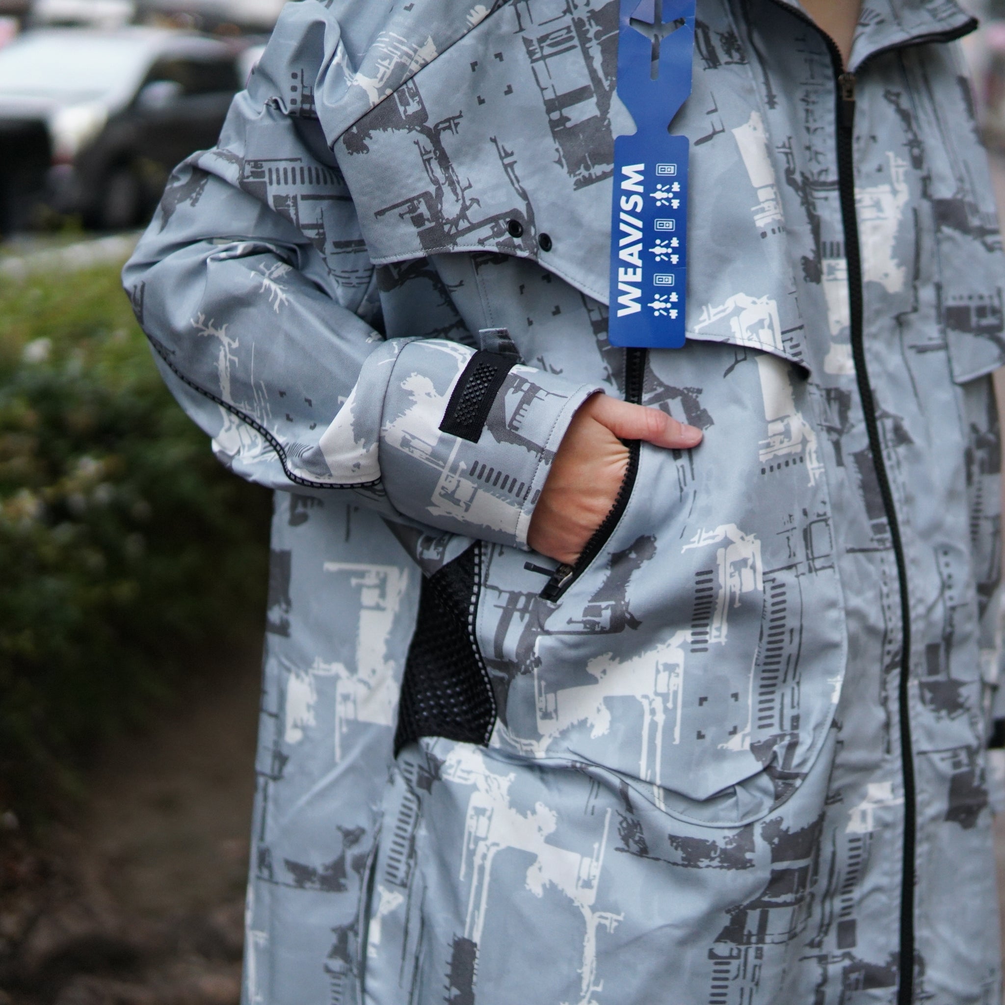 No:WDM16R0821A | Name:Mutation Signature Oversize Jacket | Color:Aqua【WEAVISM_ウィーヴィズム】【archive】