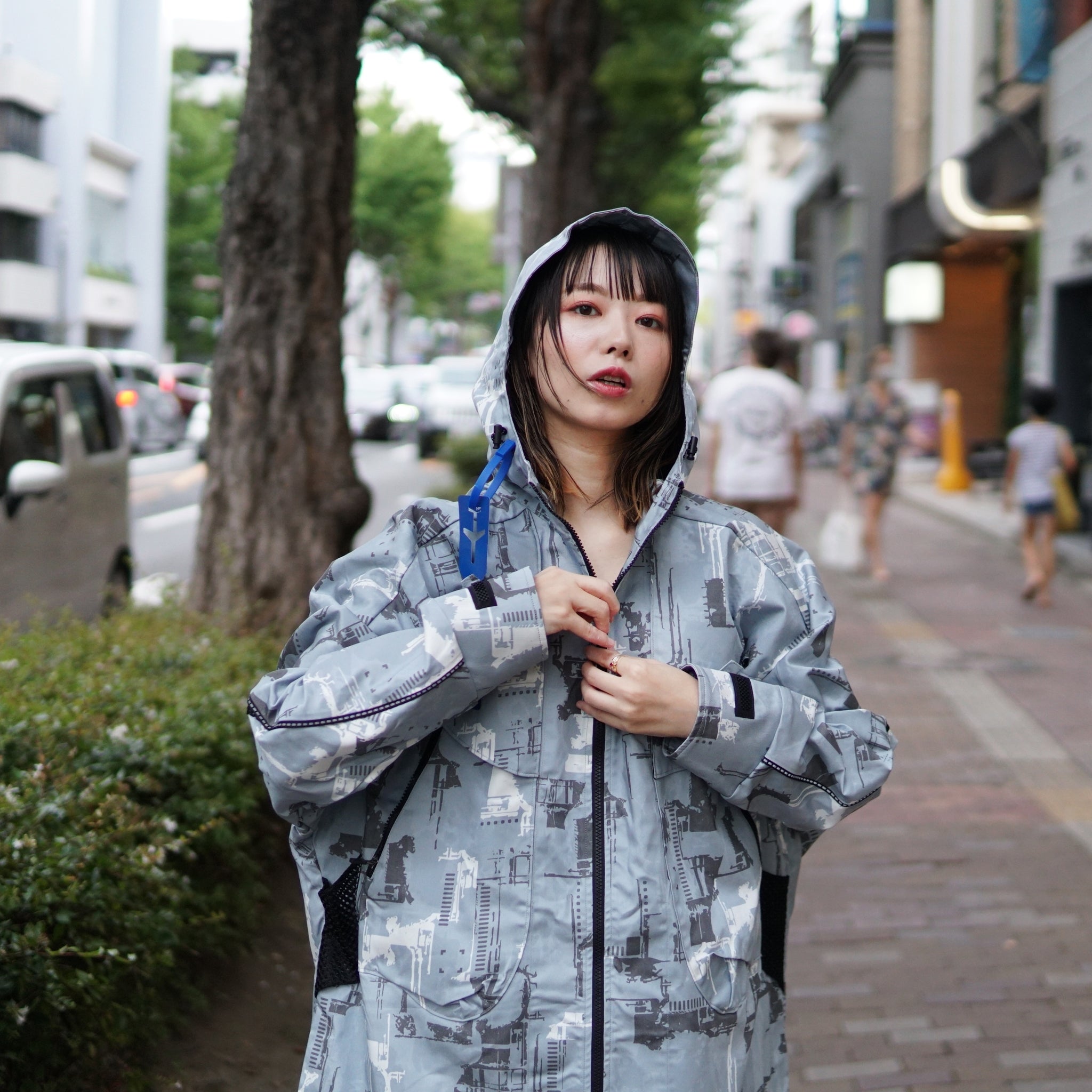 No:WDM16R0821A | Name:Mutation Signature Oversize Jacket | Color:Aqua【WEAVISM_ウィーヴィズム】【archive】