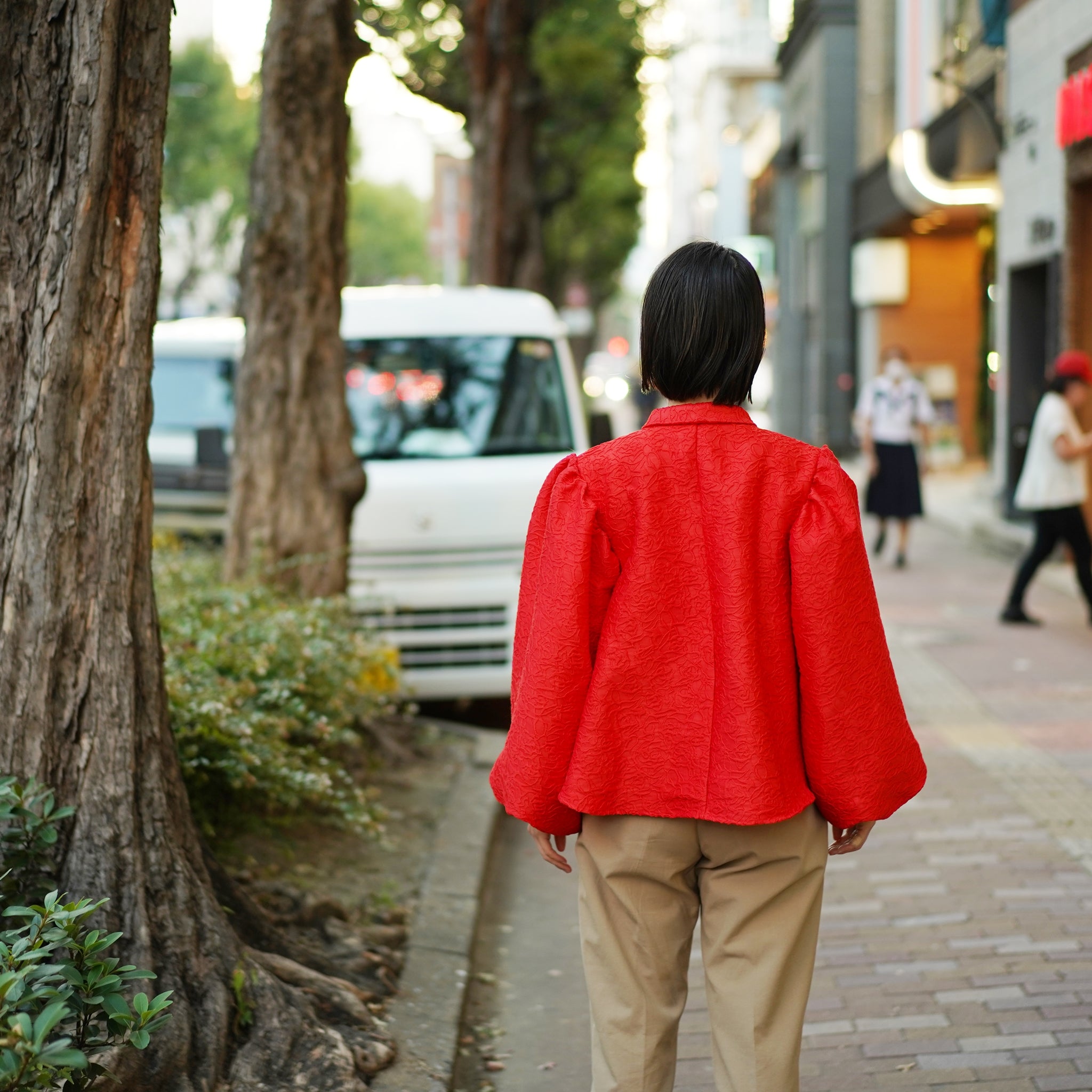 No:24SJ02BL1030RED | Name:Grandma Rose Oversized Bow Blouse | Color:Red | Size:XS/S【SISTER JANE_シスタージェーン】【archive】