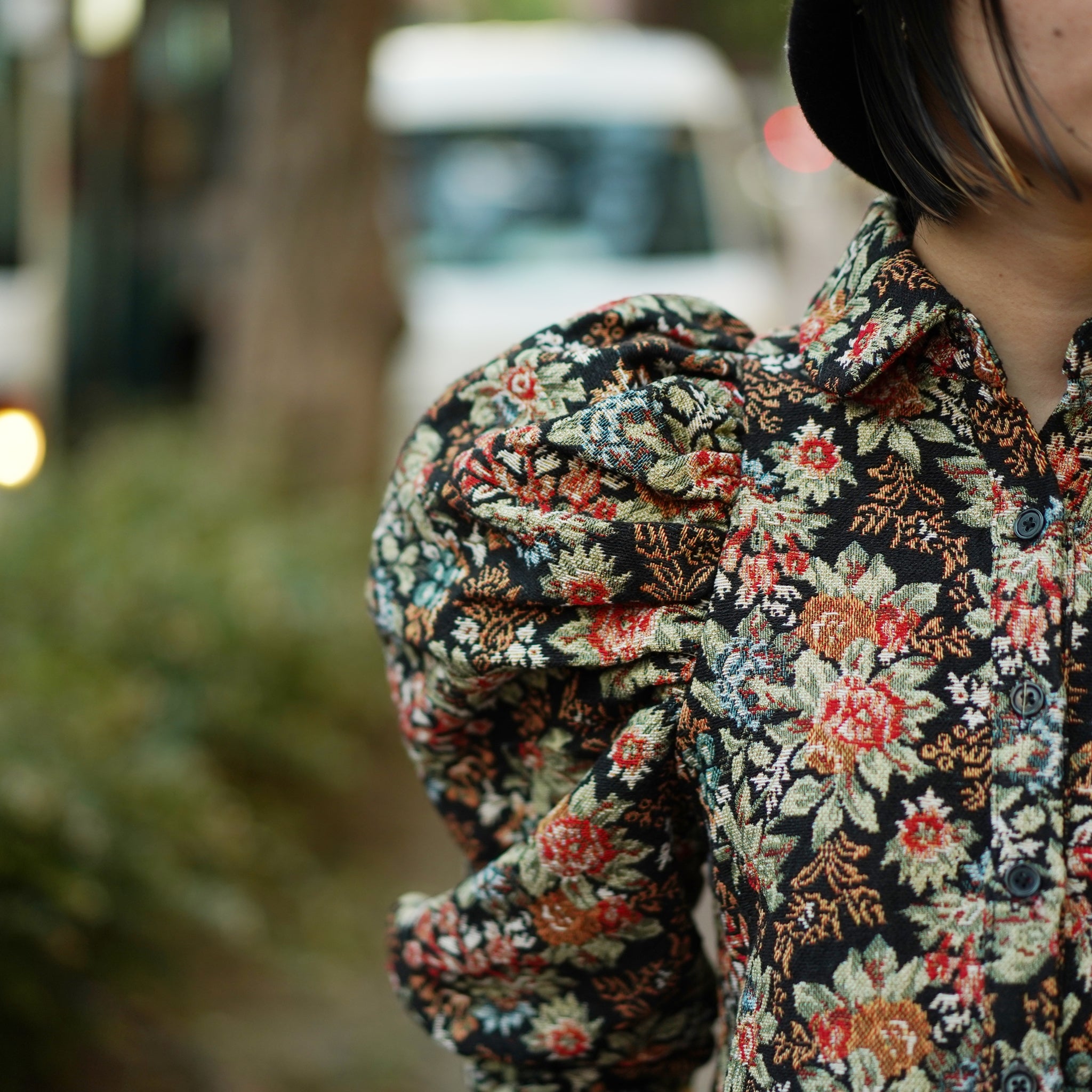 No:24SJ02BL1034MUL | Name:Memento Tapestry Blouse | Color:Multi | Size:XS/S【SISTER JANE_シスタージェーン】【archive】