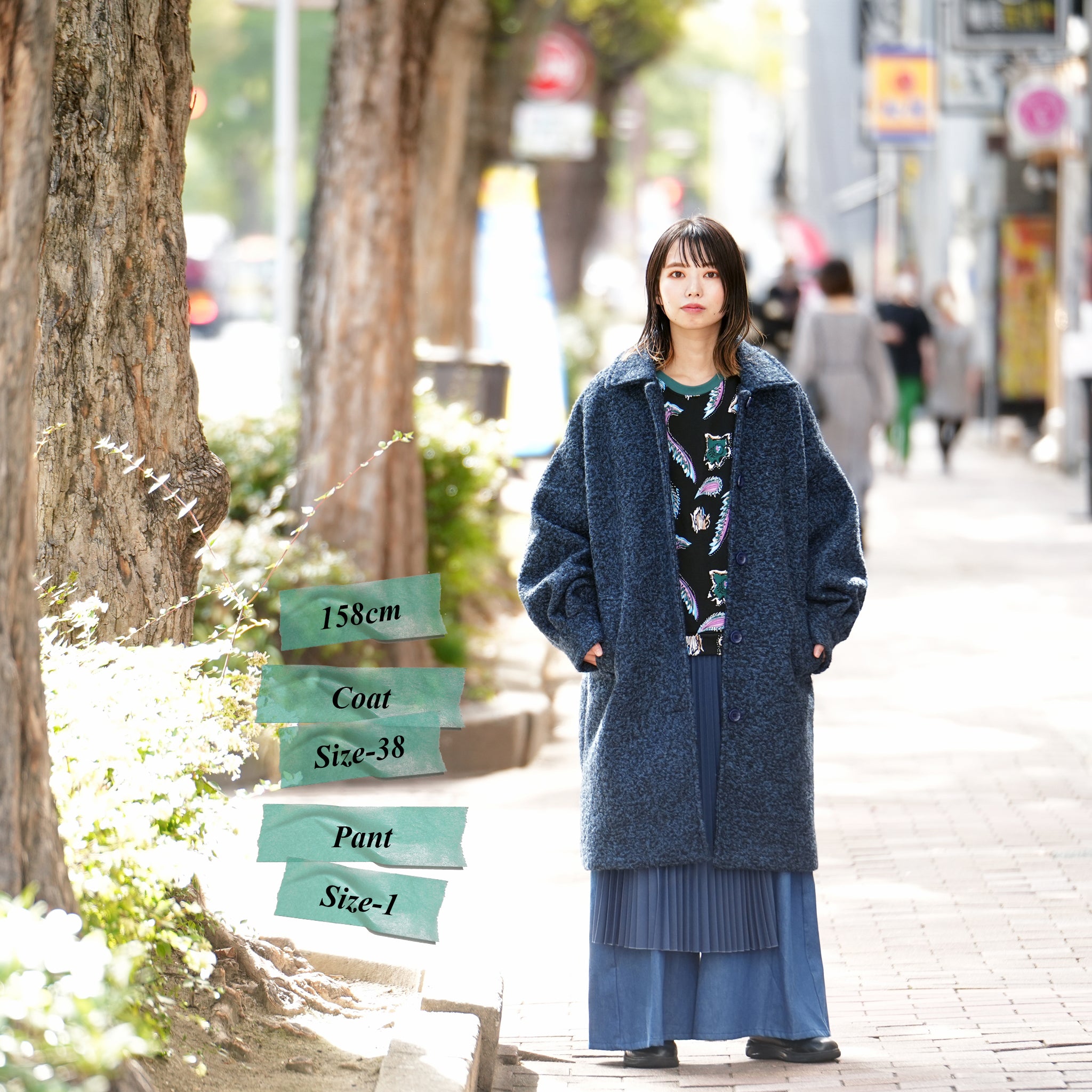 SP7112 | COAT | Color:Navy 【POM AMSTERDAM_ポムアムステルダム】
