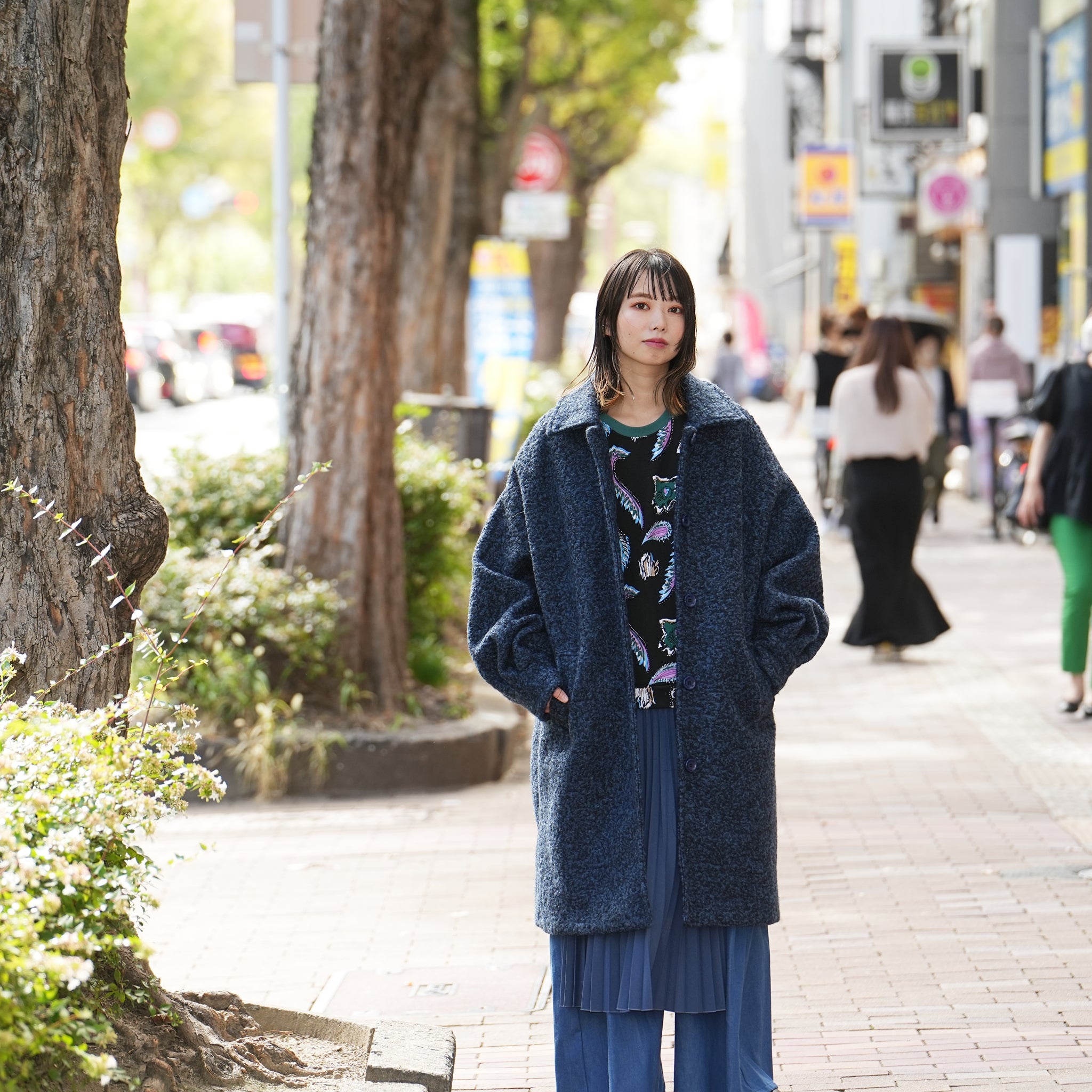 SP7112 | COAT | Color:Navy 【POM AMSTERDAM_ポムアムステルダム】