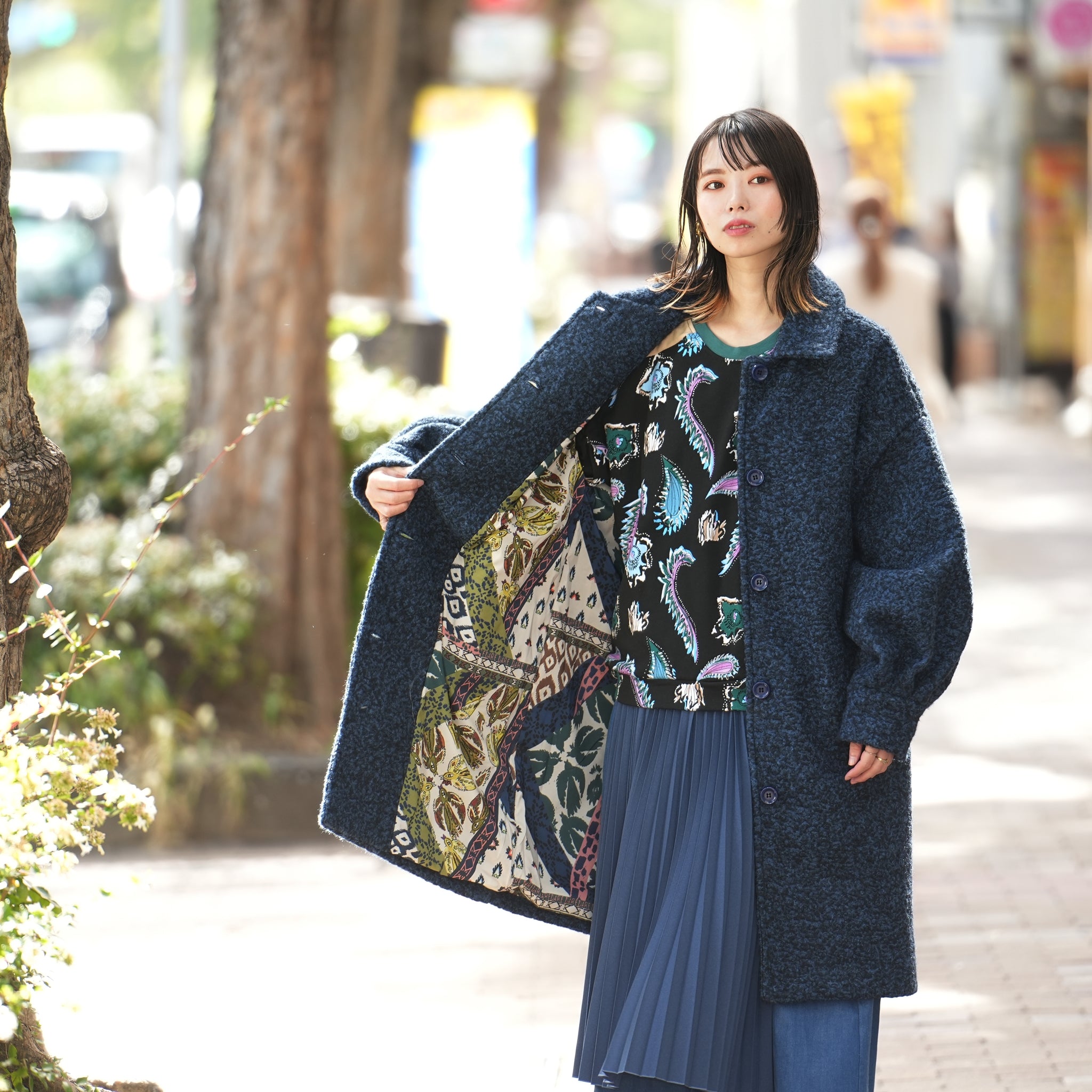 SP7112 | COAT | Color:Navy 【POM AMSTERDAM_ポムアムステルダム】