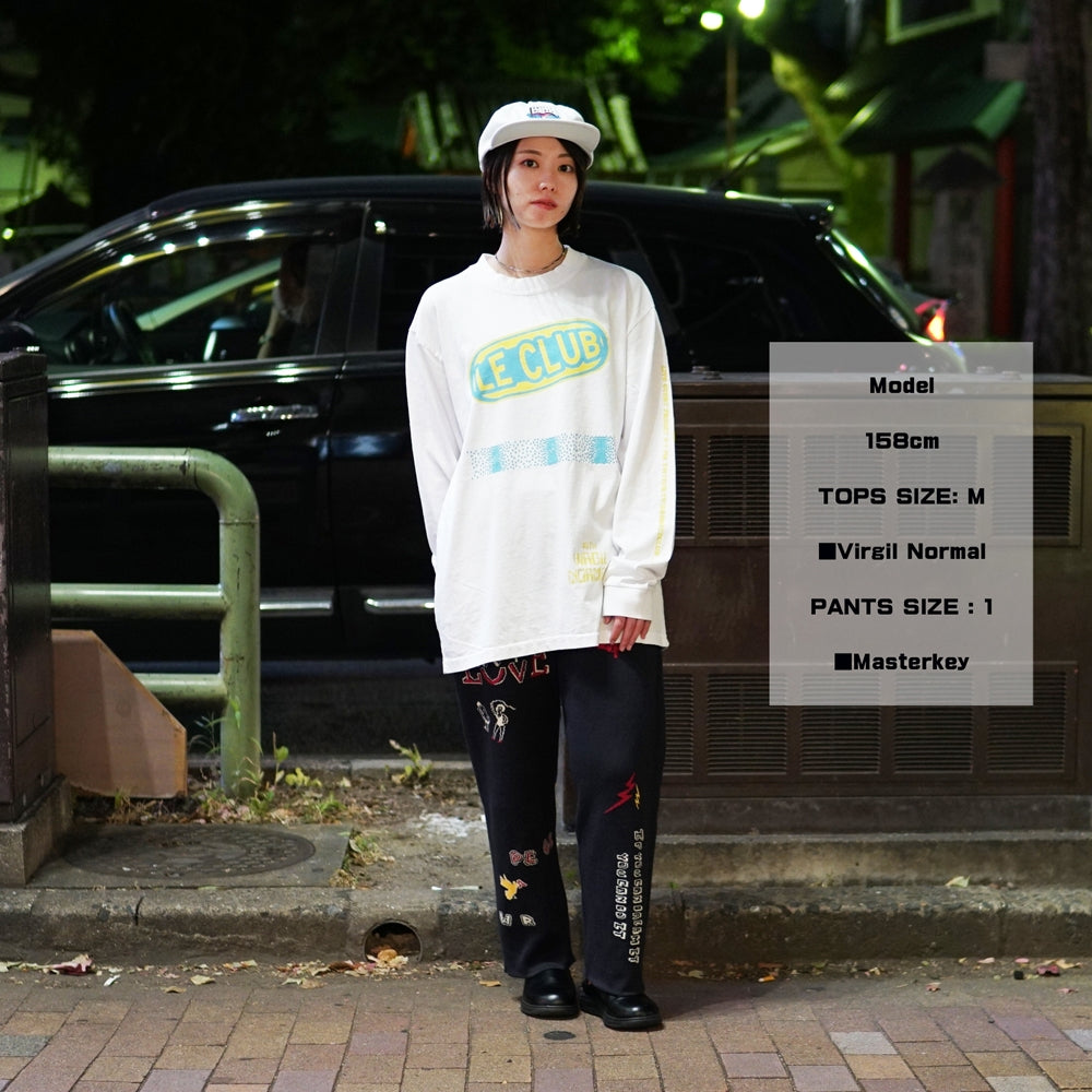 VN213 | Ways Of Hanging Ls Tee – White | VIRGIL NORMAL【ネコポス選択可能】