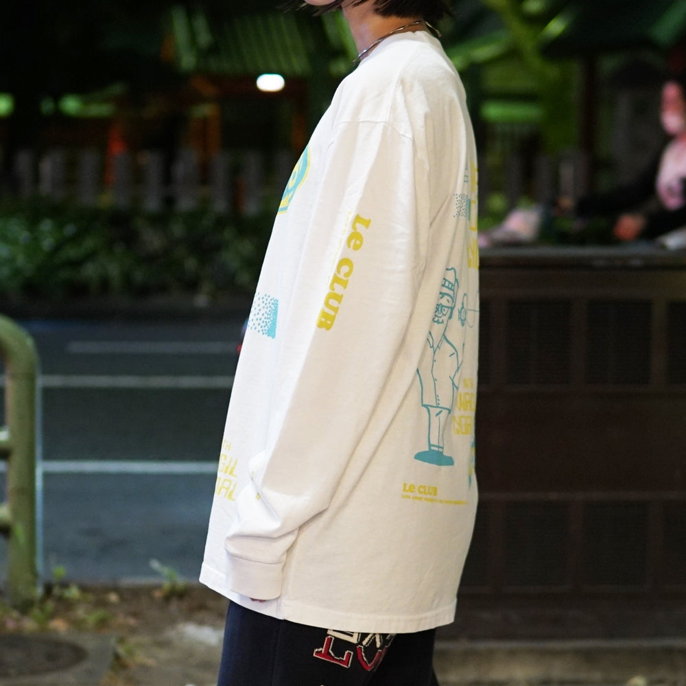 VN213 | Ways Of Hanging Ls Tee – White | VIRGIL NORMAL【ネコポス選択可能】