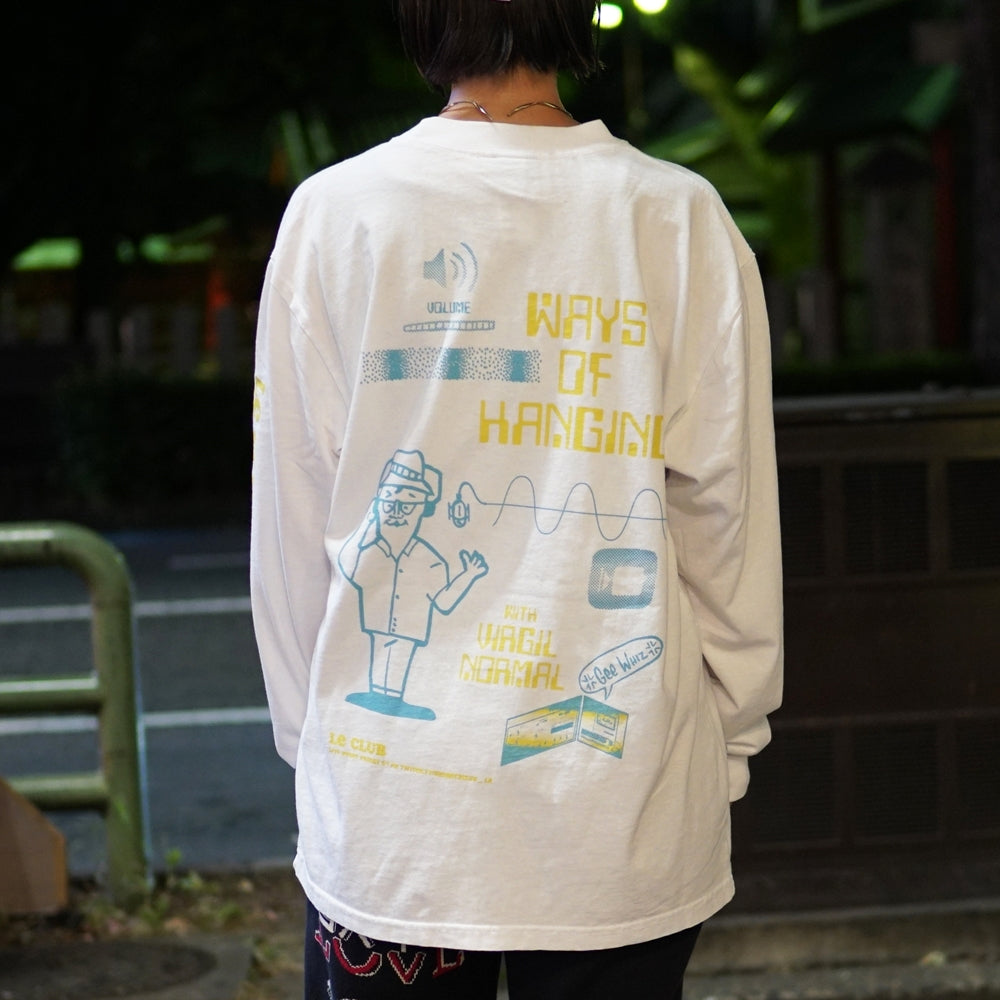 VN213 | Ways Of Hanging Ls Tee – White | VIRGIL NORMAL【ネコポス選択可能】