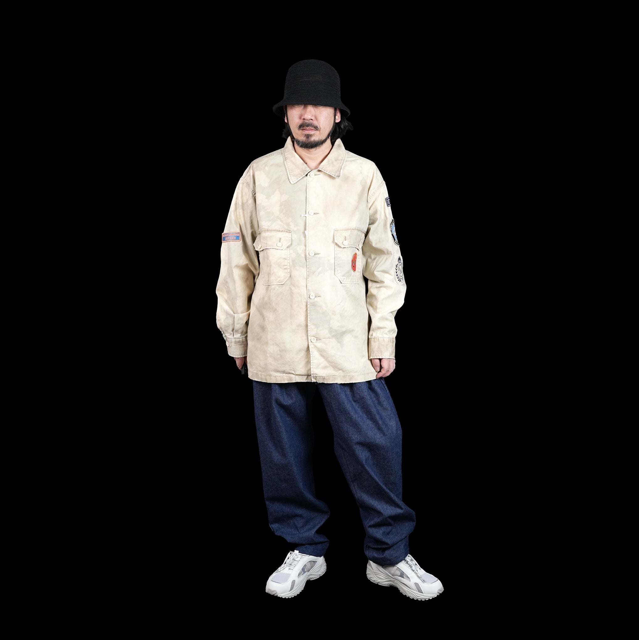 23#01373-6110 | BOYSCOUT SHIRTS-PATCHES | Color:ベージュ【MINAMI ANDERSON_ミナミアンダーソン】