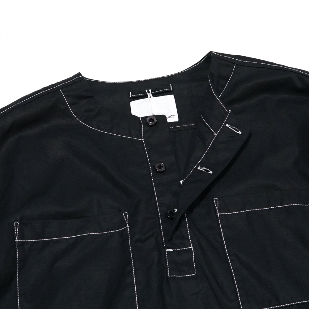 No:VR21AW-SD-SR02 | Name:"調和" ARMY SHIRTS | Color:Black【VARDE77_バルデセブンティセブン】