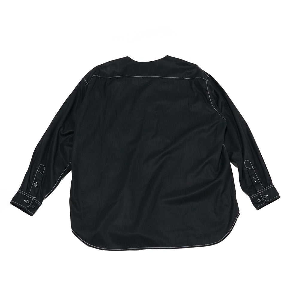 No:VR21AW-SD-SR02 | Name:"調和" ARMY SHIRTS | Color:Black【VARDE77_バルデセブンティセブン】