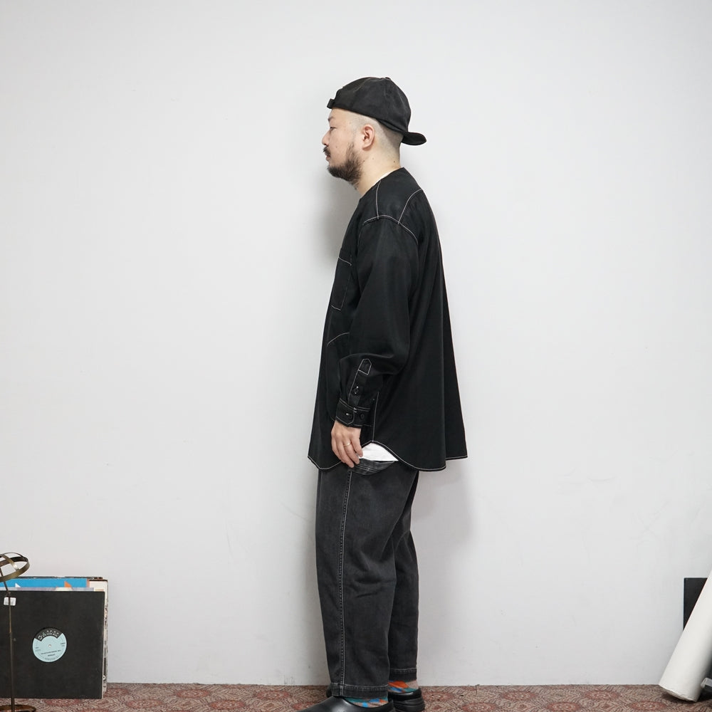 No:VR21AW-SD-SR02 | Name:"調和" ARMY SHIRTS | Color:Black【VARDE77_バルデセブンティセブン】