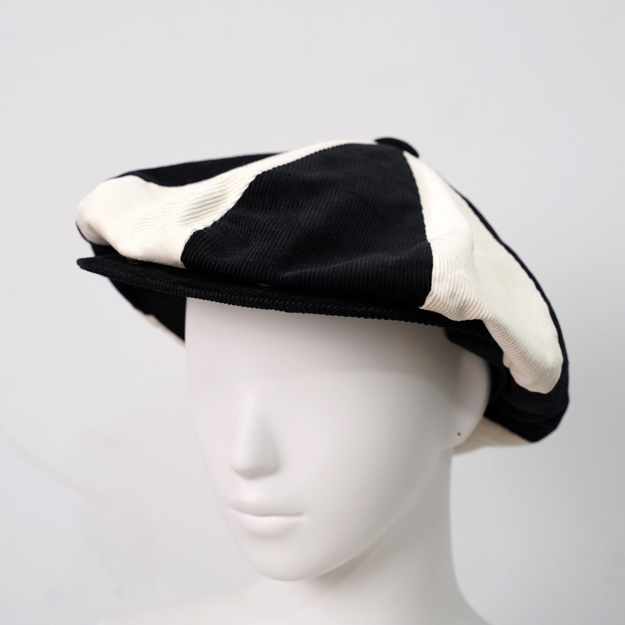 HTBC421 | British Casquette | Color:Black-Ivory/Black-Brown | Size:M/L【ORIGINAL JOHN_オリジナルジョン】