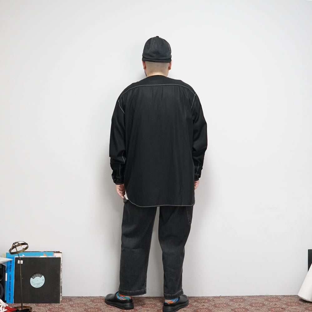 No:VR21AW-SD-SR02 | Name:"調和" ARMY SHIRTS | Color:Black【VARDE77_バルデセブンティセブン】