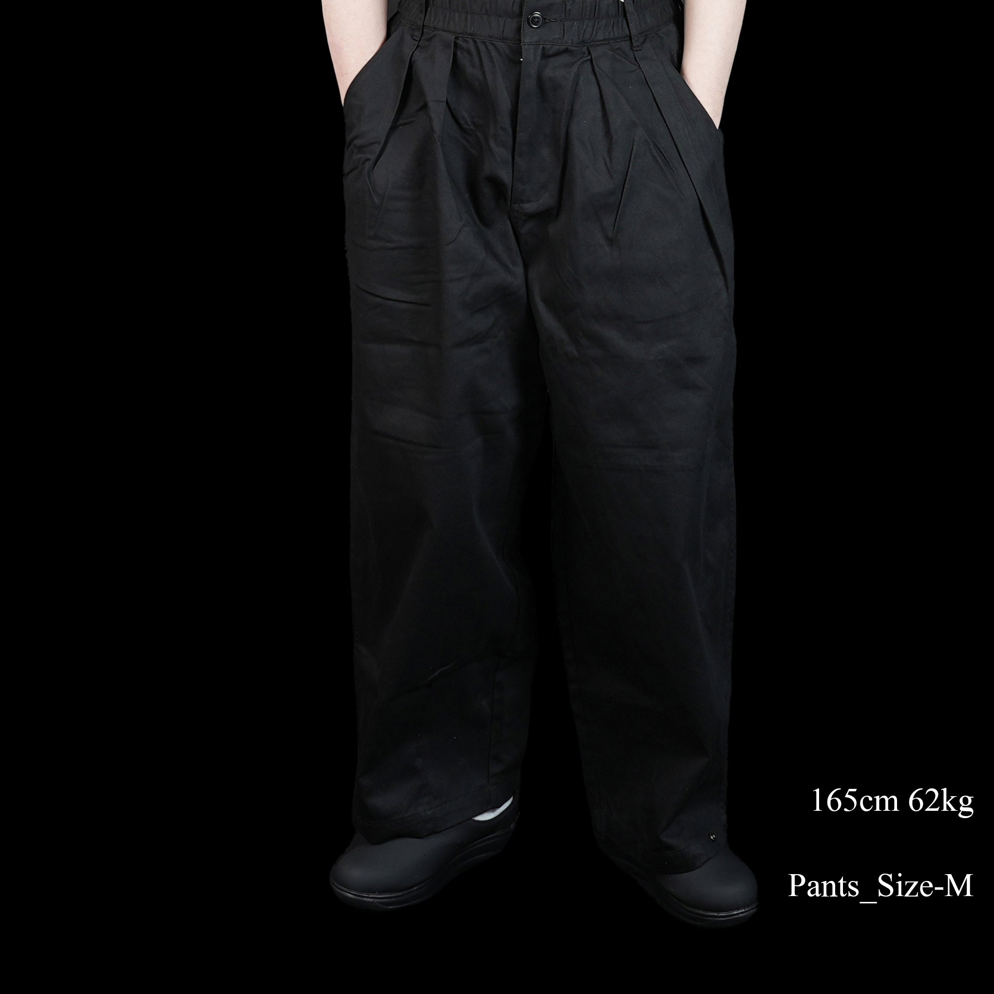 Name:STANDARD-UNISEX BALLOON PANTS | Color:Black | Size:M【WORKWARE】