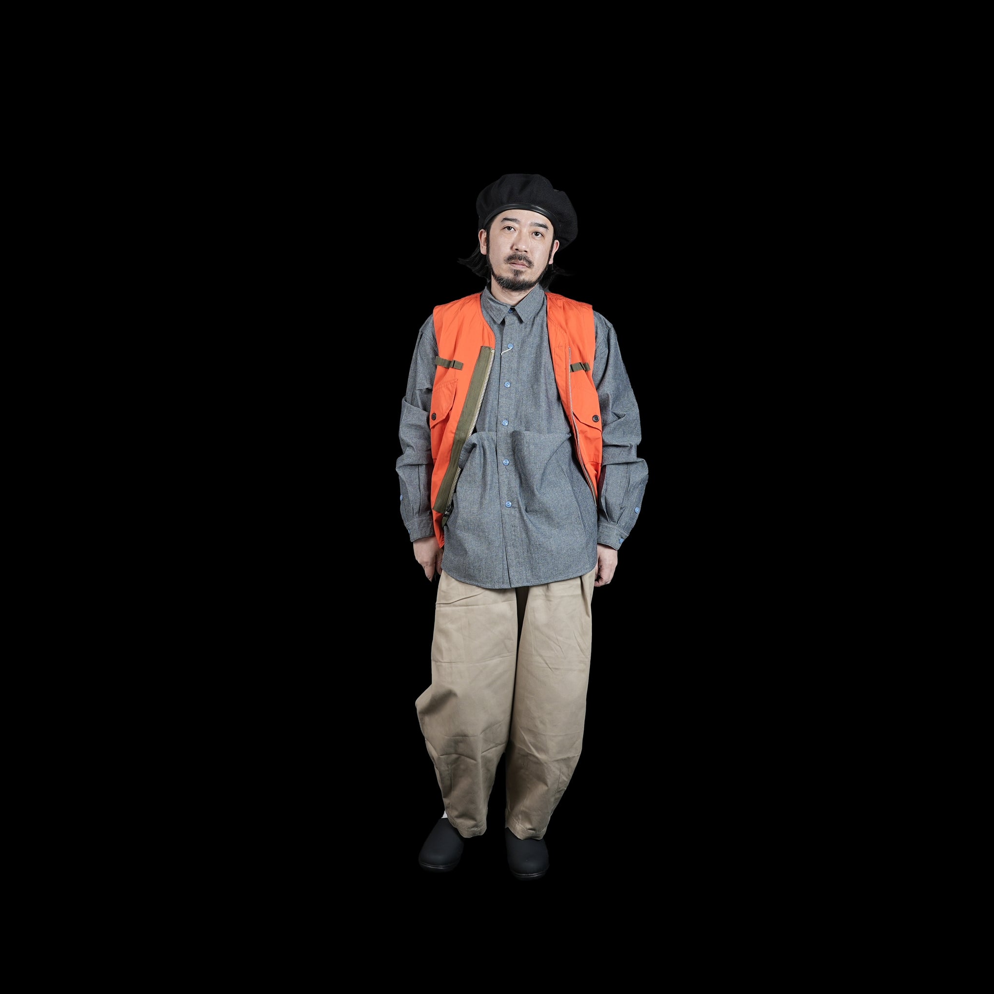 Name:SS23-M69 VEST Color:INTERNATIONAL ORANGE | Size:L【WORKWARE】