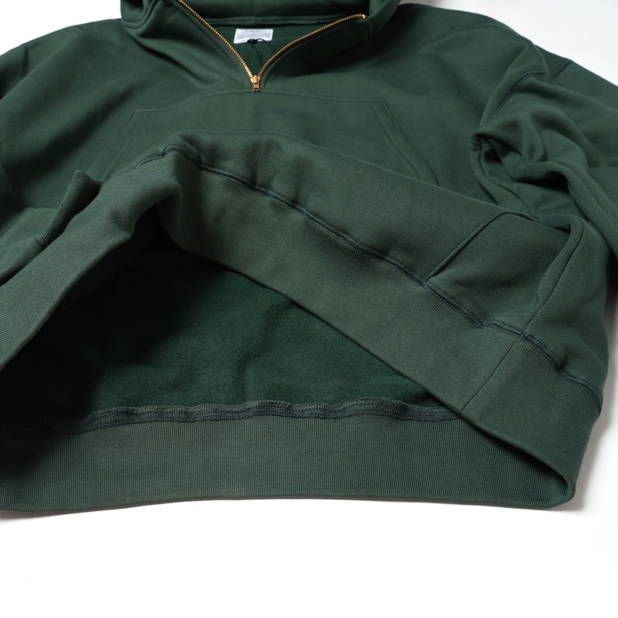 Lun_Big Pocket Half Zip Bicolor Hoodie – Crazy / Green | KELEN MEN