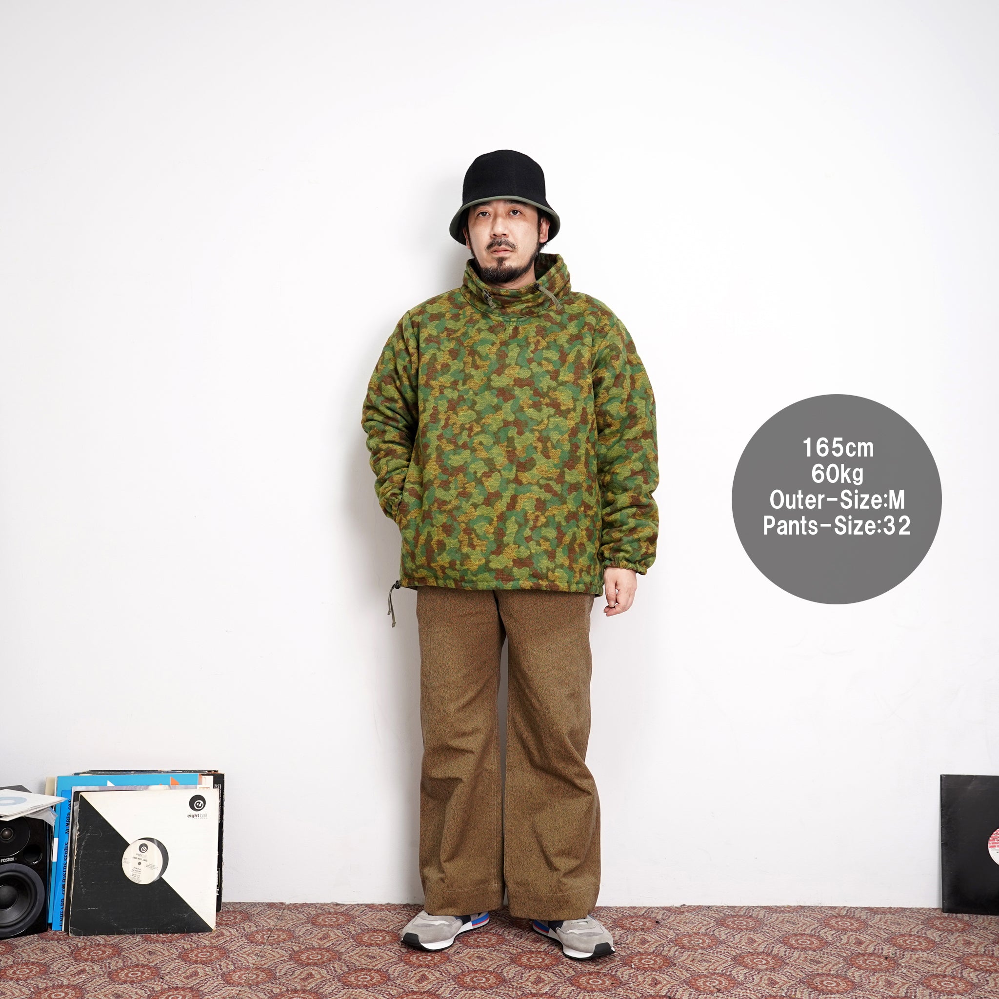 M30306 | Chino Pants | Color:Old Hunting Brown/Black Mix | Size:30/32/34【MONITALY_モニタリー】