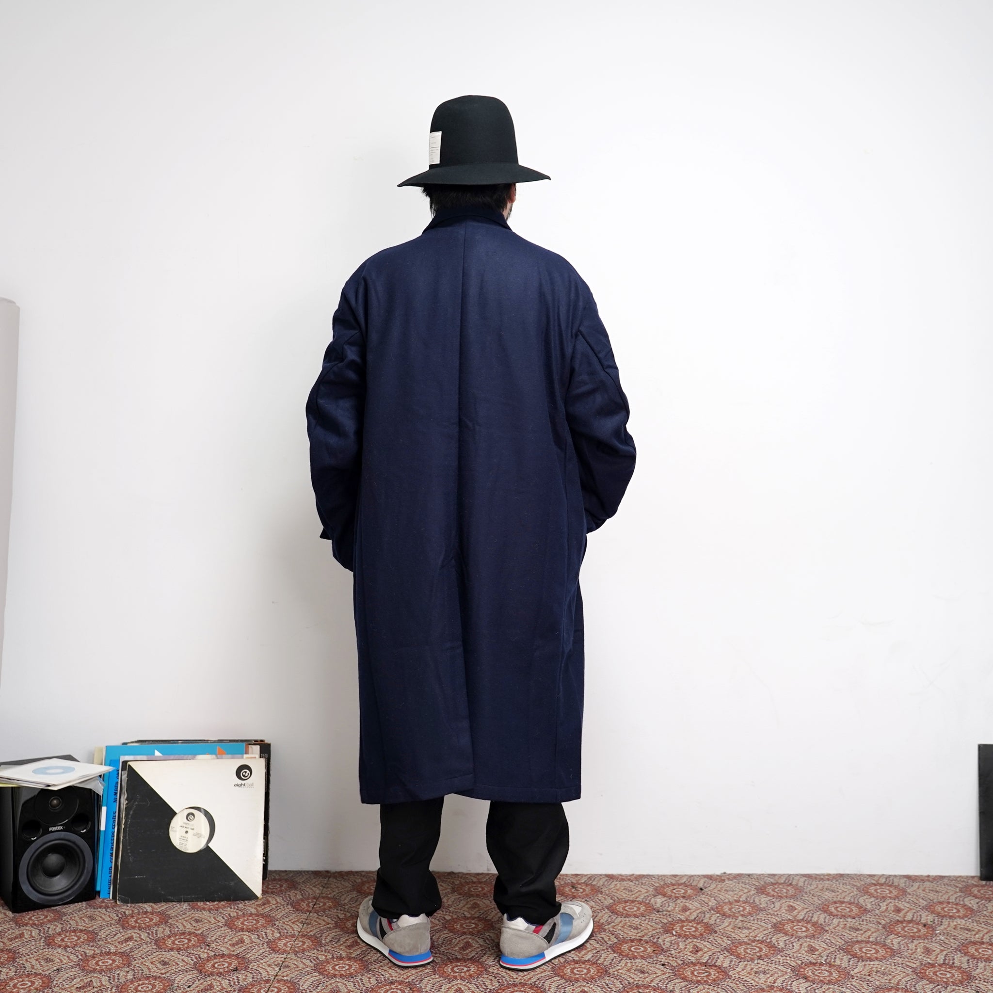 No:M30007B | Name:Horse Keeper Shop Coat | Color:Wool Flannel Solid Navy【MONITALY_モニタリー】【archive】