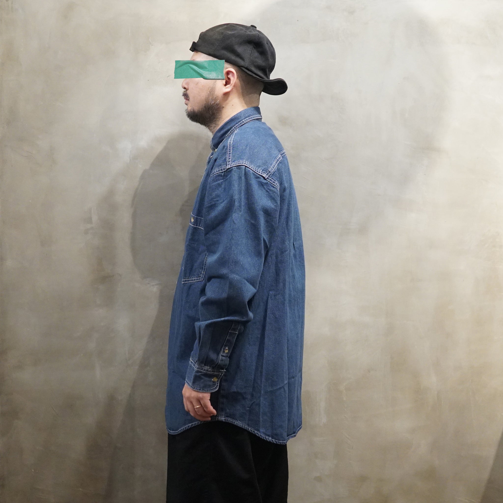 NO:CBC023002A | Name:HDN-Heavy Denim Long Slv | Color:Indigo | 【COBRA CAPS_コブラ キャップス】