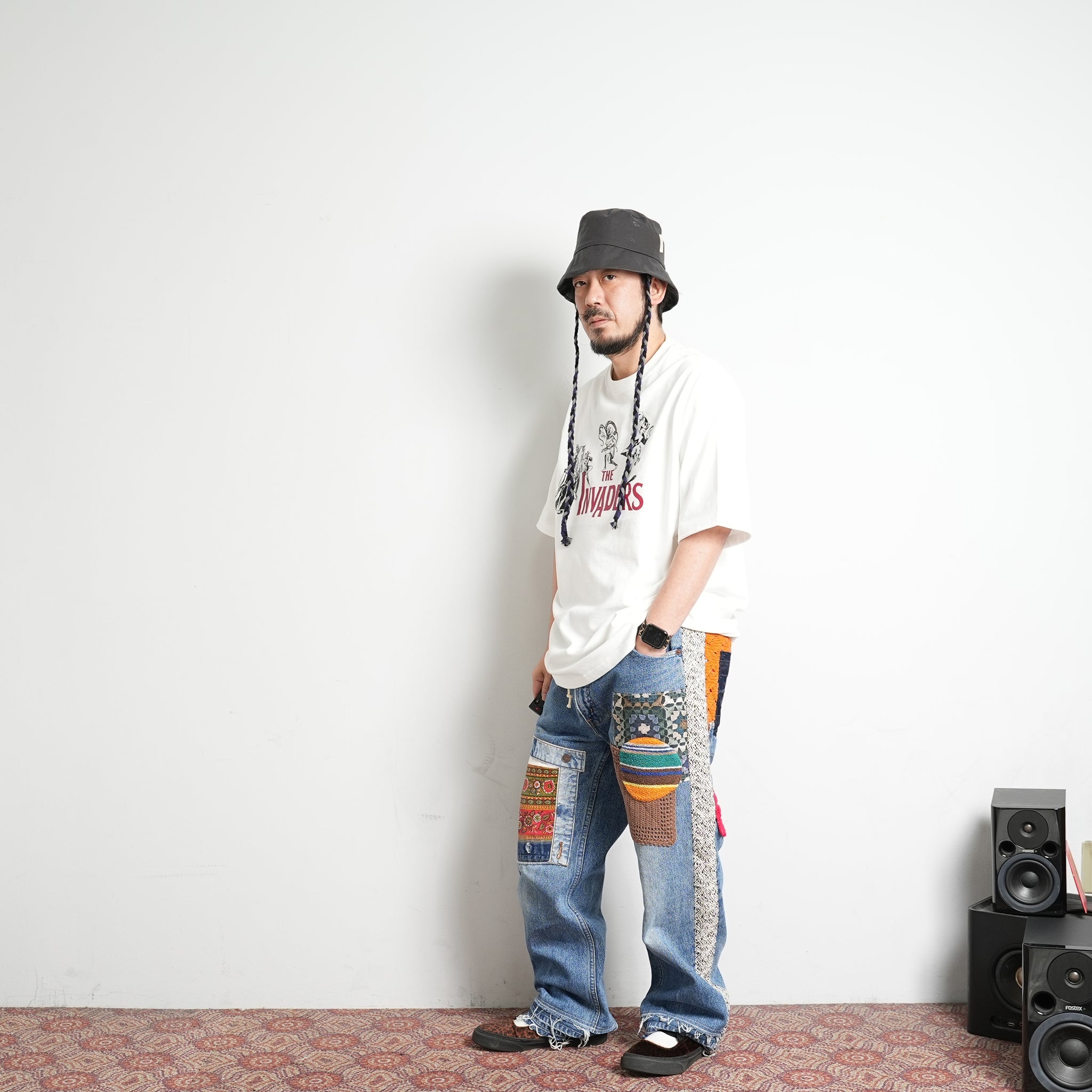 No:MK23S-A-29 | Name:FILM-HAT | Color:Wht/Blk/Grn【MASTERKEY_マスターキー】【ネコポス選択可能】